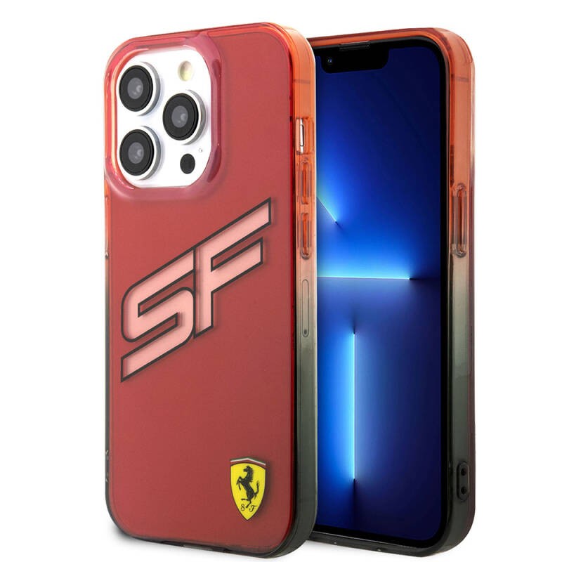 FERRARİ HC INITIALS TRANSPARENT RED iPhone 15 PRO MAX FEHCP15XUINK