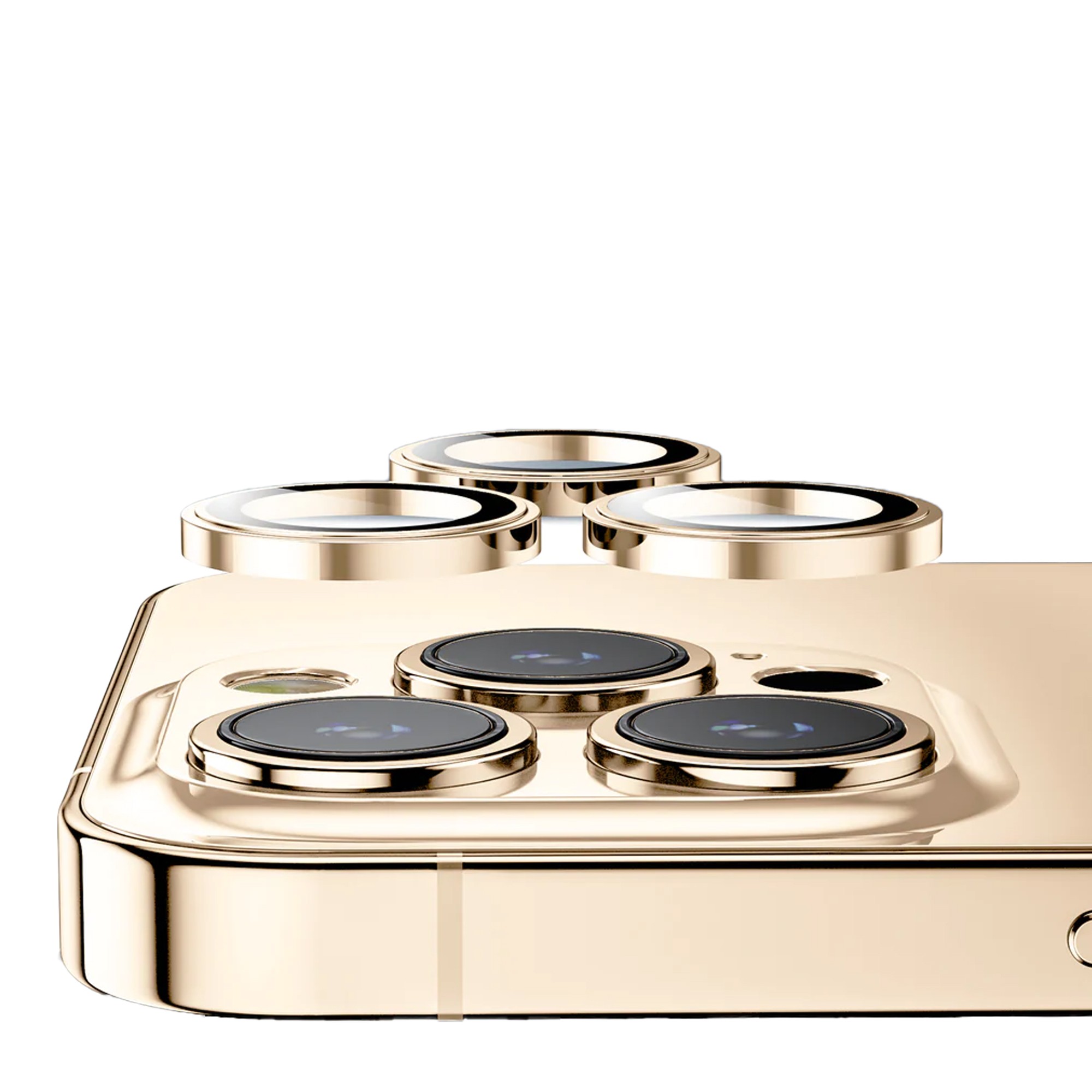G-Next Apple iPhone 13 Pro/13 Pro Max Uyumlu Kamera Lens Koruyucu - Gold