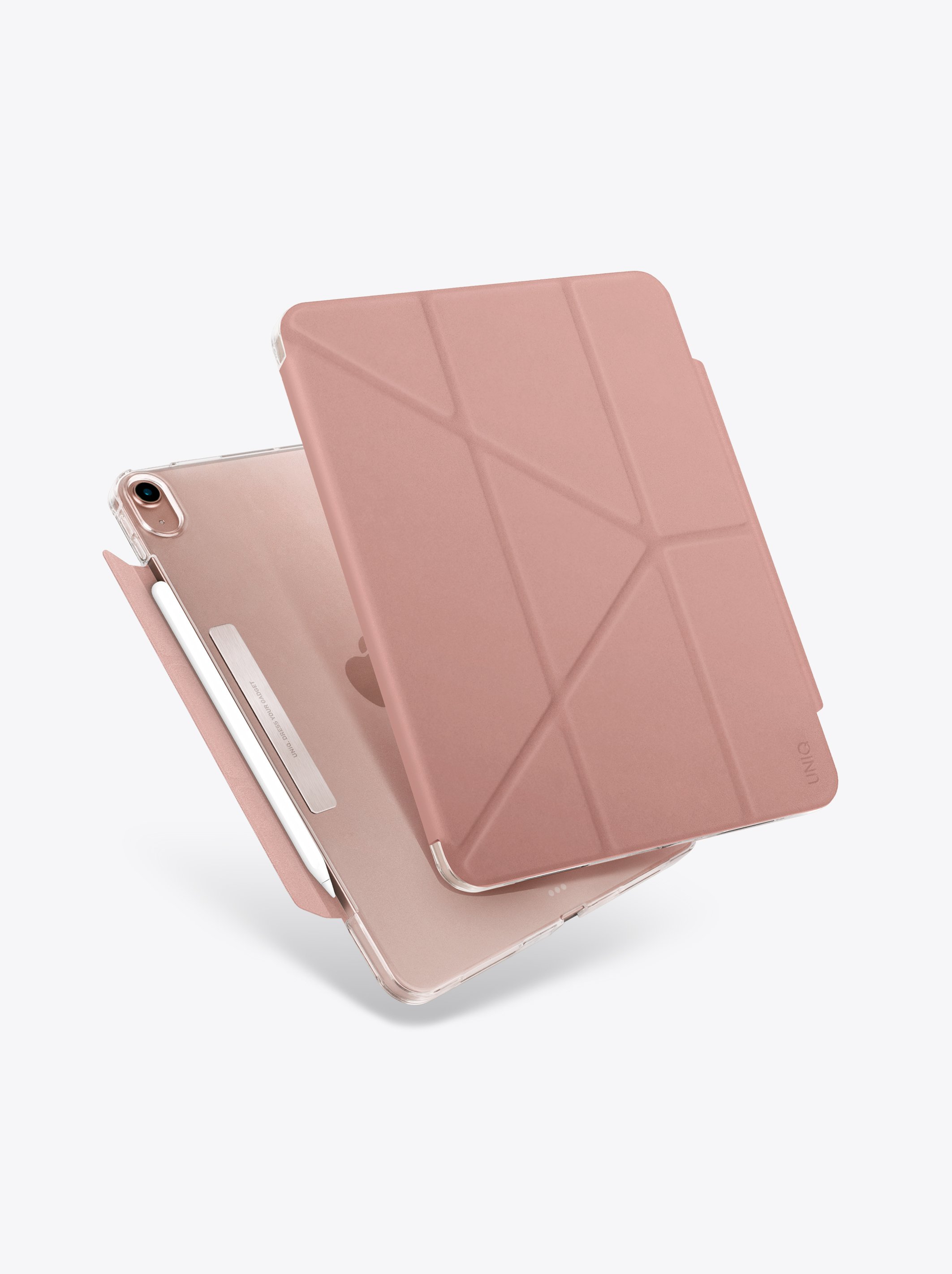 Uniq iPad Air 4 10.9 Camden Katlanabilir Tablet Kapak - Pembe