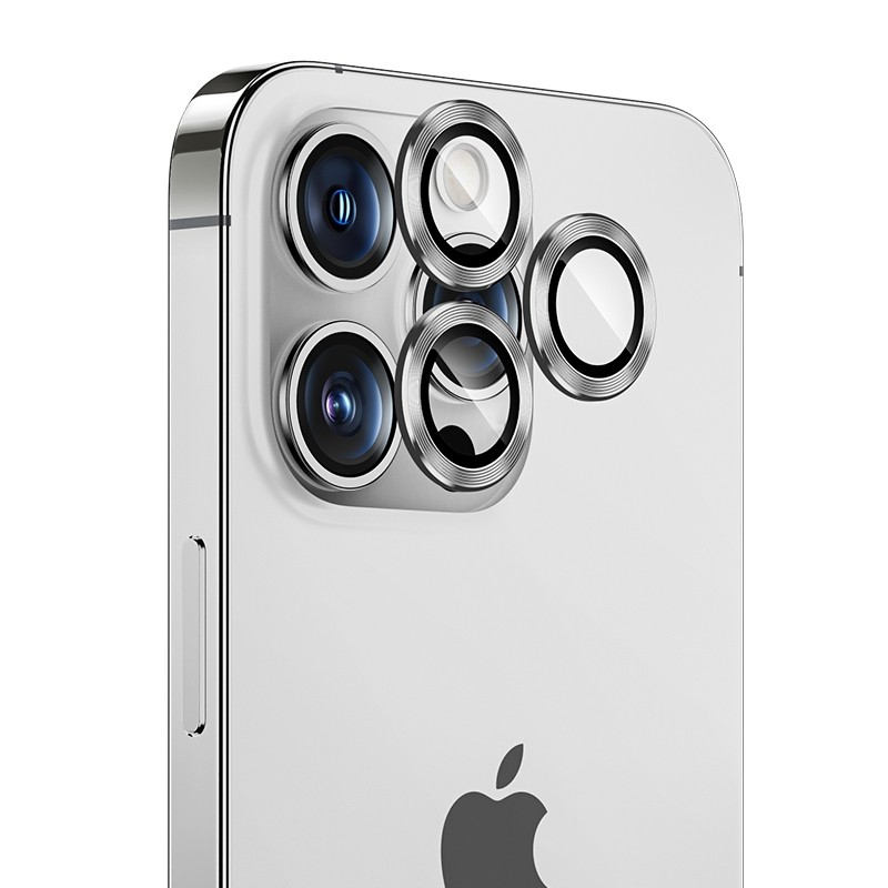 BENKS Apple iPhone 14 Pro/14 Pro Max Uyumlu DR Safir Kamera Lens Koruyucu - SİLVER