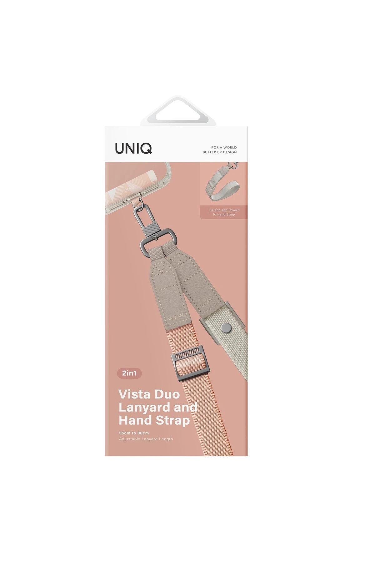 Uniq Vista Duo 2in1 Bileklik Boyun Askısı - Pembe