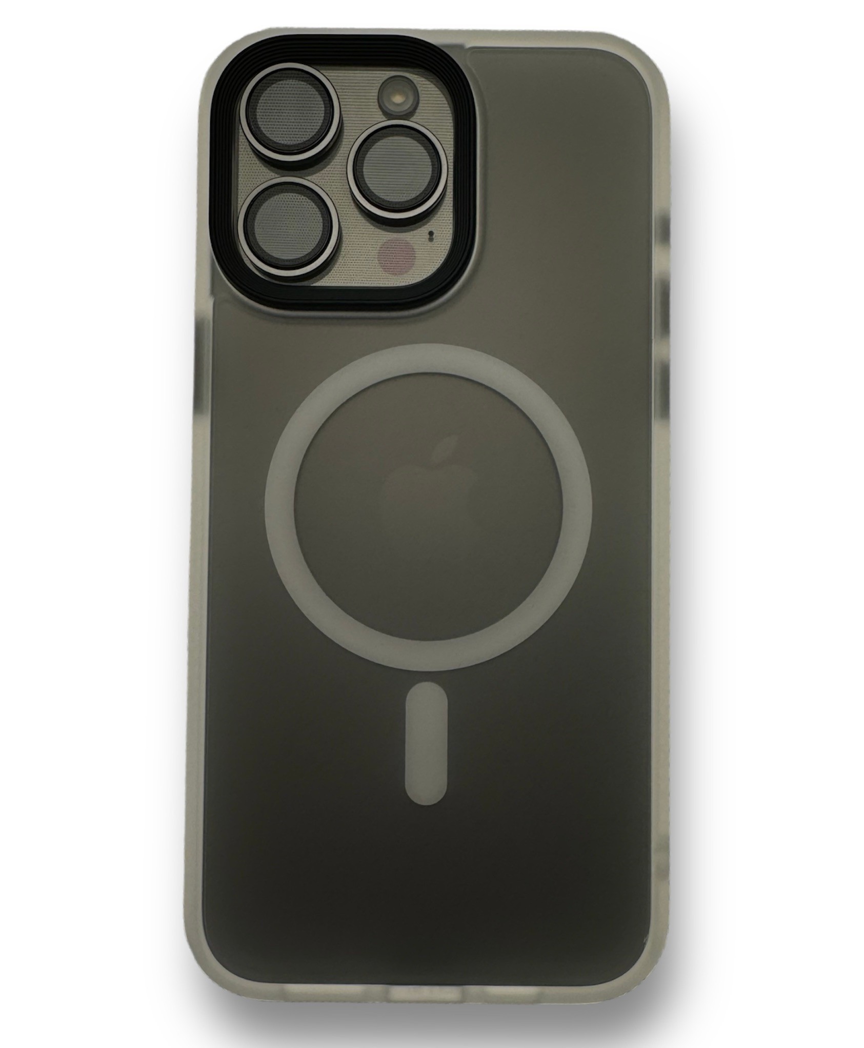 G-NEXT Apple iPhone 15 Pro Max Uyumlu Magsafe Şarj Özellikli BOLD Anti-Shock Kılıf - Buzlu Şeffaf