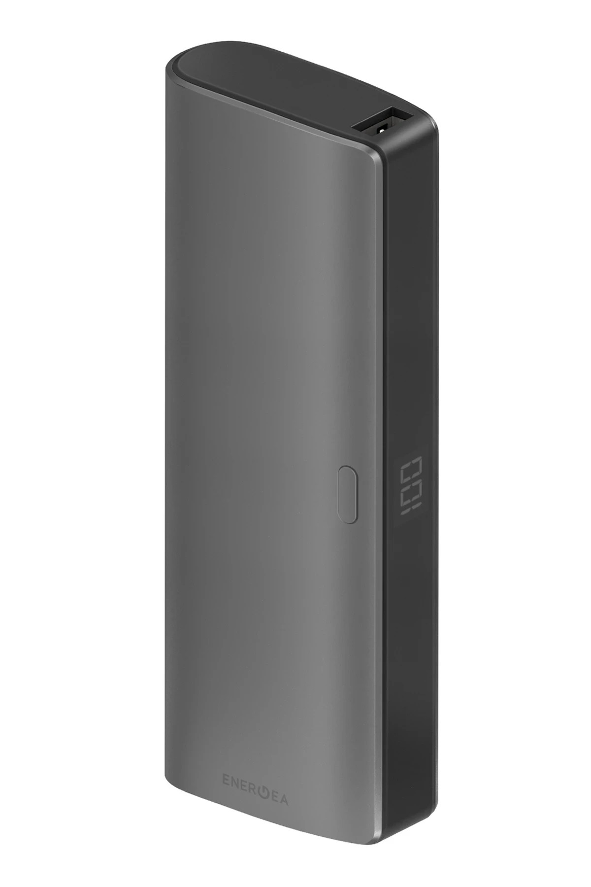 Energea ComPac Ultra 35 20.000 mAh Dijital Göstergeli 35W Type-C Çıkışlı 22.5W USB Çıkışlı PD Hızlı Şarj Powerbank - Koyu Gri