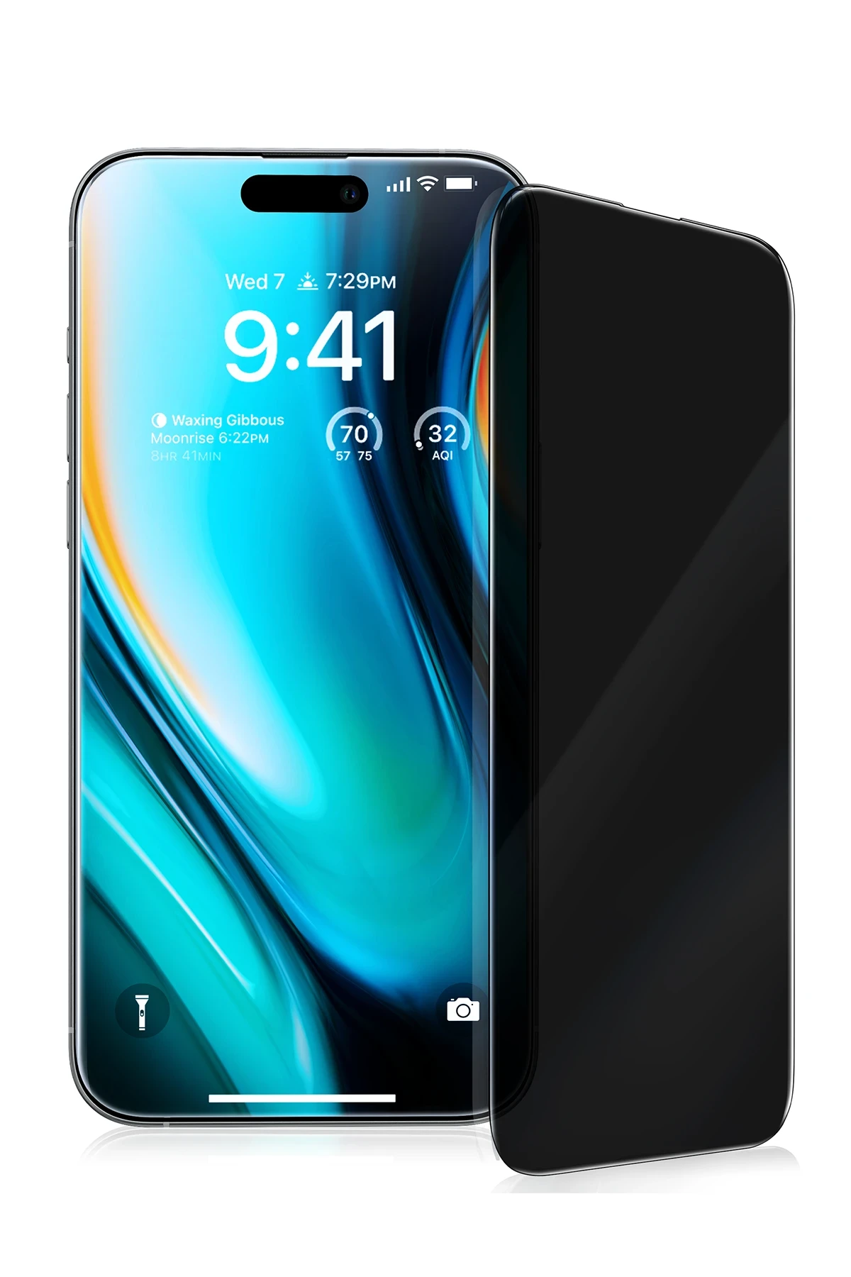 Torras Apple iPhone 16 Pro Max Install Master AutoKit Privacy Cam Ekran Koruyucu - Siyah