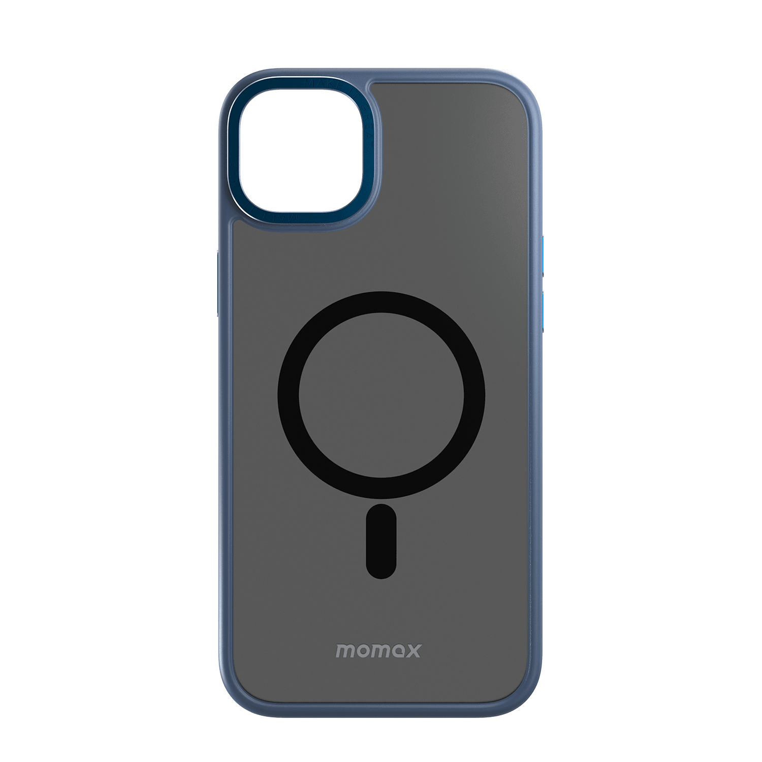 Momax Apple iPhone 14 Plus Uyumlu Magsafe Şarj Özellikli Shock Hybrid Kılıf – Mavi