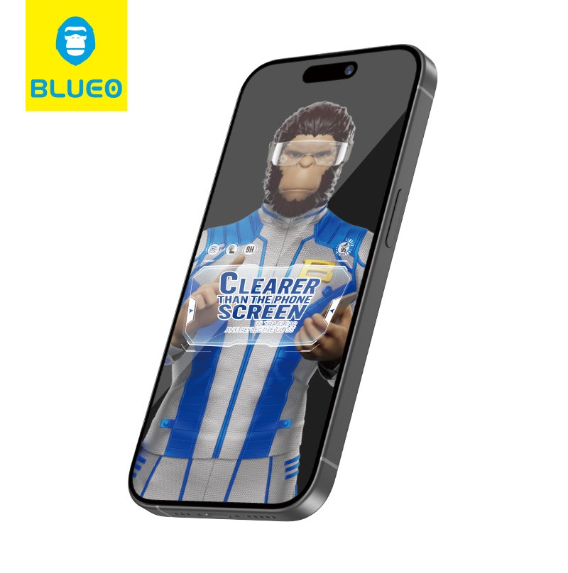 Blueo 16 Pro Max Ultra Clear Anti-Reflective HD Aplikatörlü Cam Ekran Koruyucu