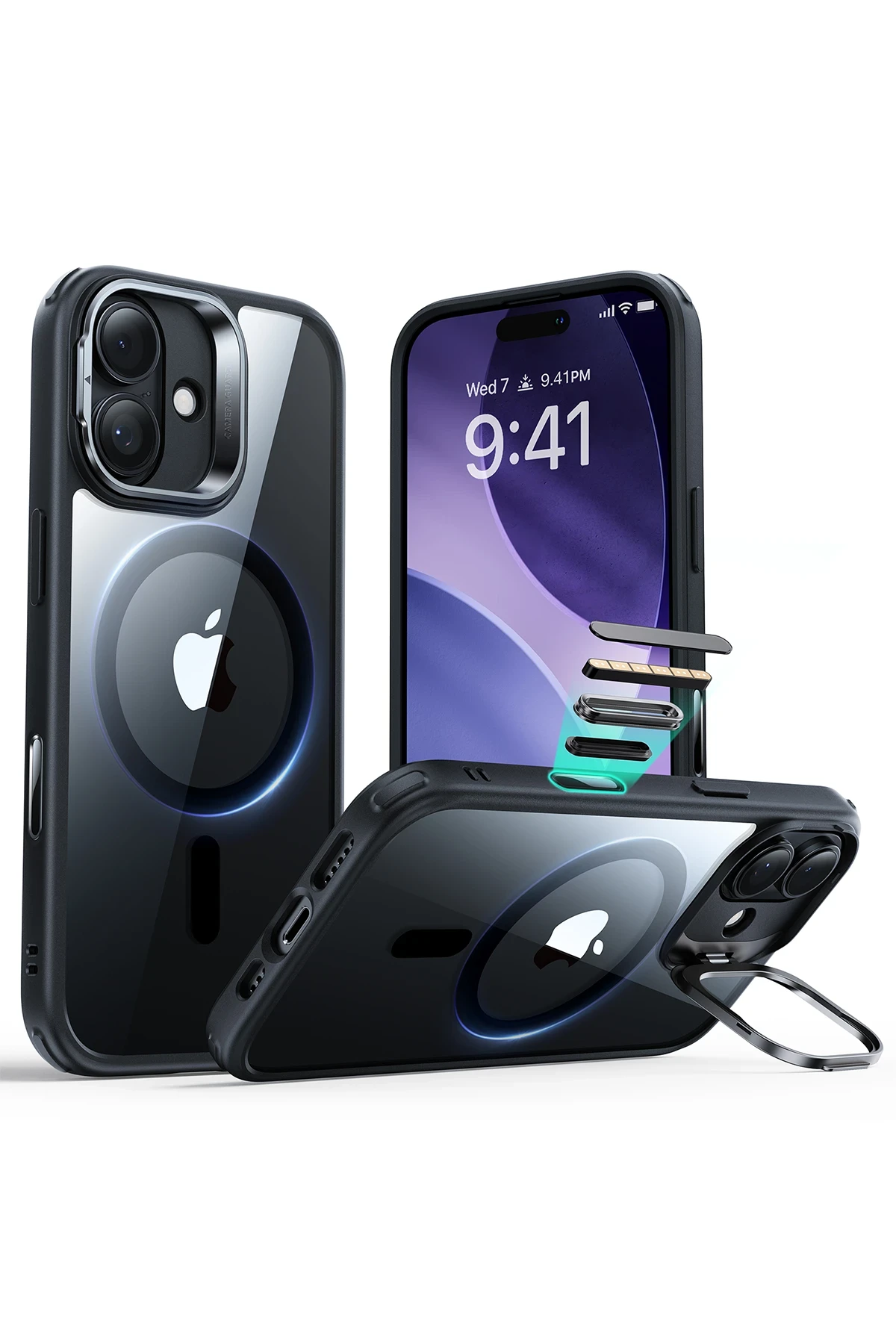 ESR Apple iPhone 17 Classic Hybrid Magsafe Standlı Kapak - Siyah