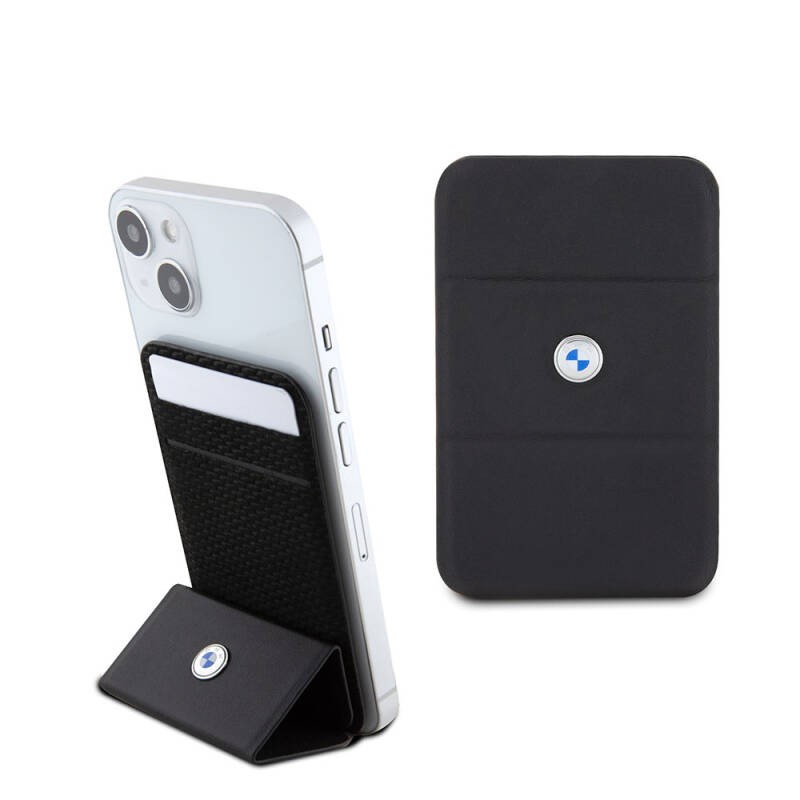 BMW WALLET MAGSAFE LEATHER BLACK BMWCSMRSK