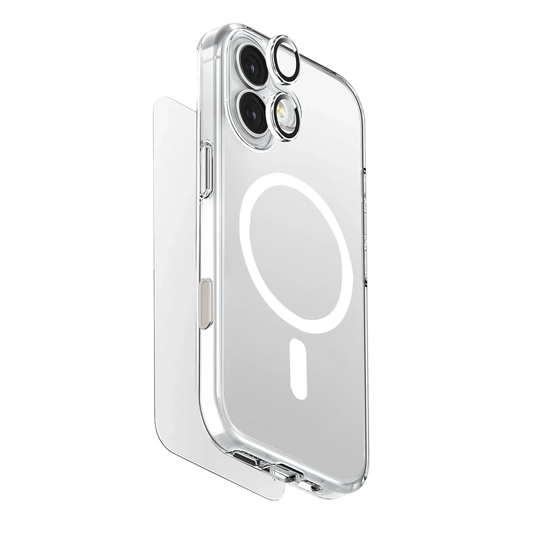 Uniq Apple iPhone 17 Clearvue Magsafe 3in1 Set Kapak - Şeffaf