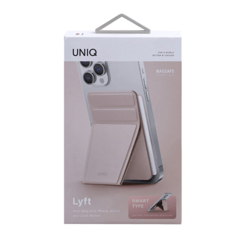 Uniq Lyden Evo Manyetik Kartlıklı Standlı Holder - Pembe