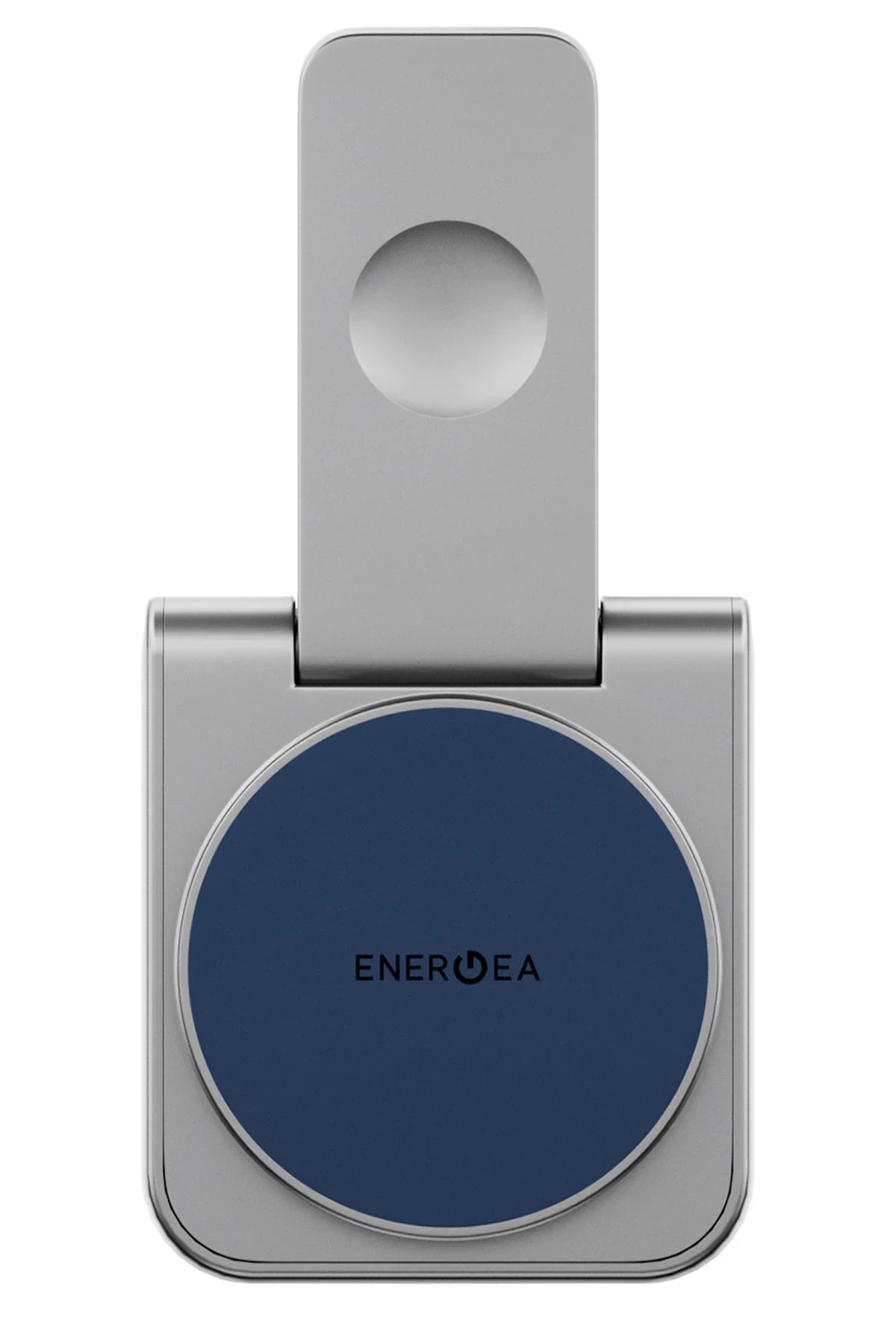 Energea MagDuo 2in1 Katlanabilir 15W Telefon ve 2.5W Saat Masaüstü Hızlı Şarj Standı - Lacivert
