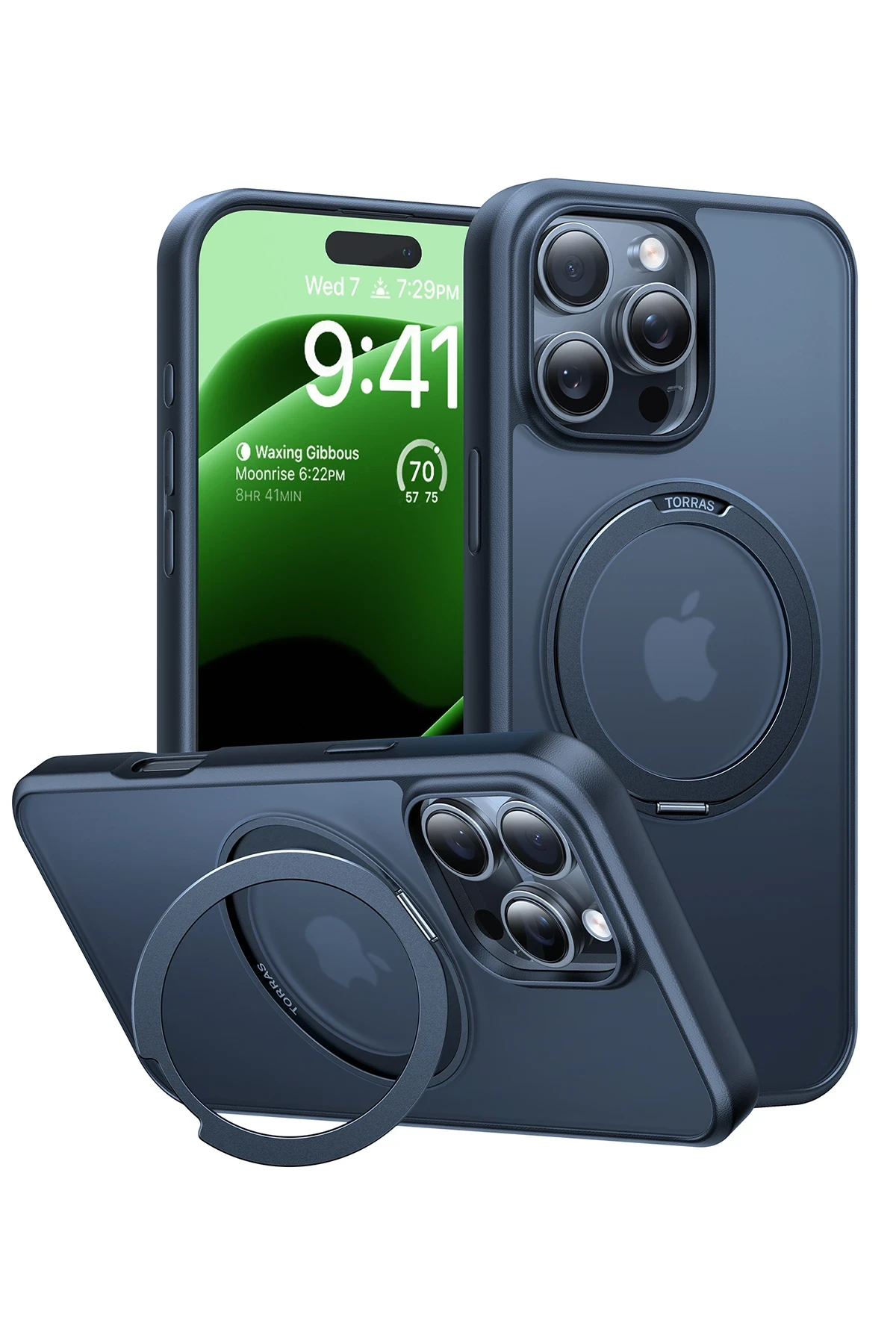 Torras Apple iPhone 16 Pro Max O Stand Pro Serisi Magsafe Kılıf - Siyah