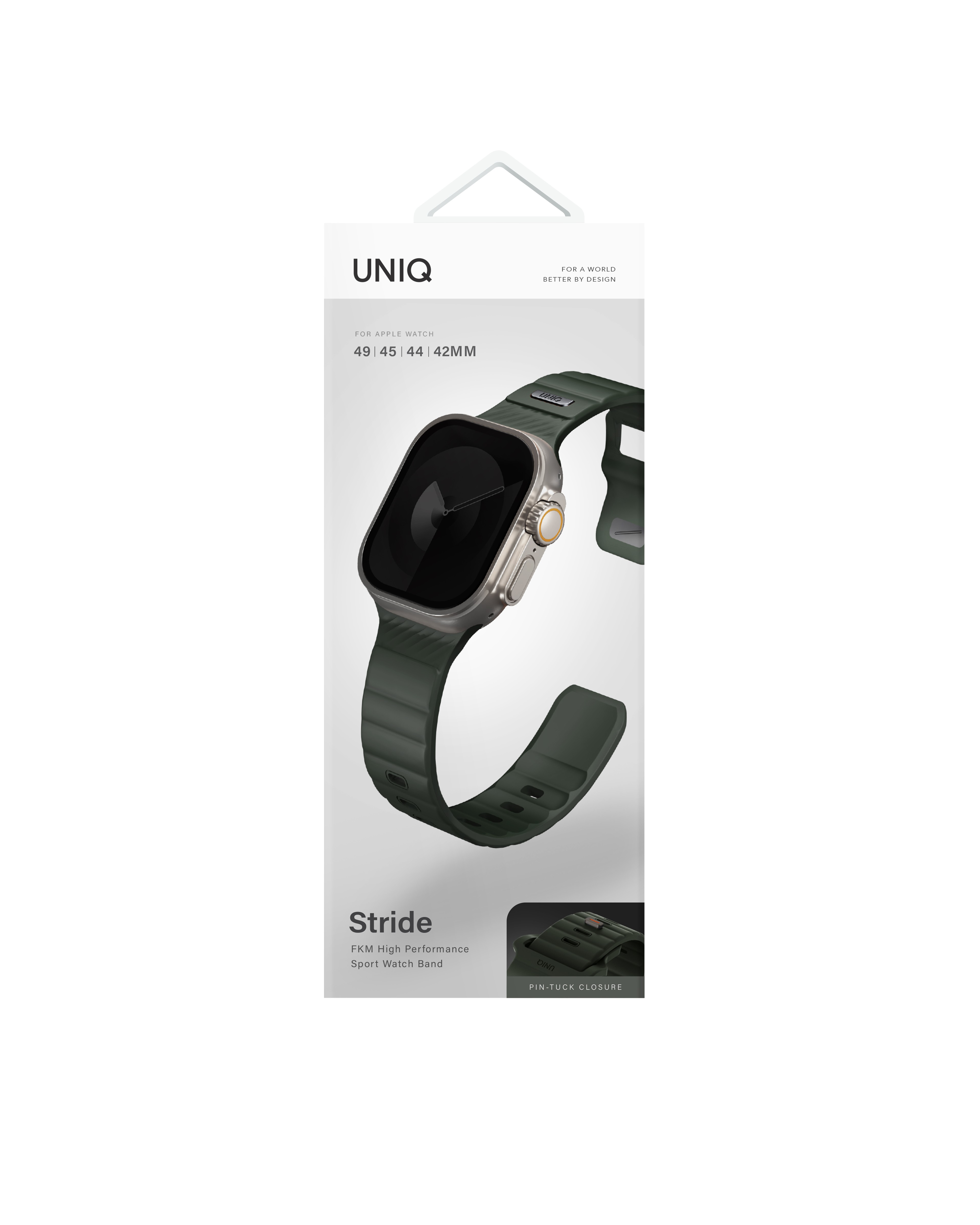 Uniq Watch Ultra 49mm Stride FKM Silikon Kordon - Yeşil