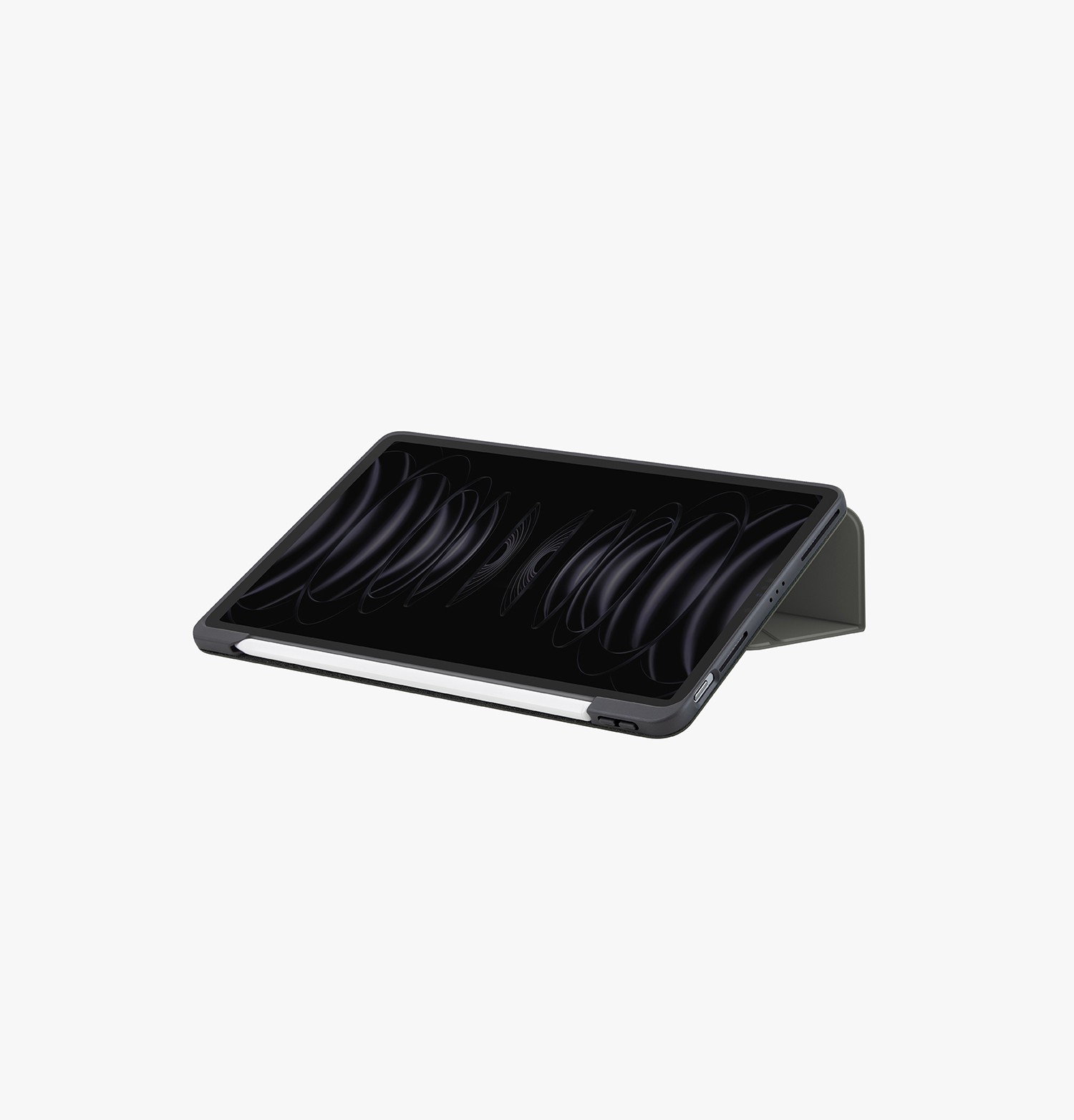Uniq iPad Air 13 (2024) Ryze Standlı Katlanabilir Tablet Kapak - Yeşil