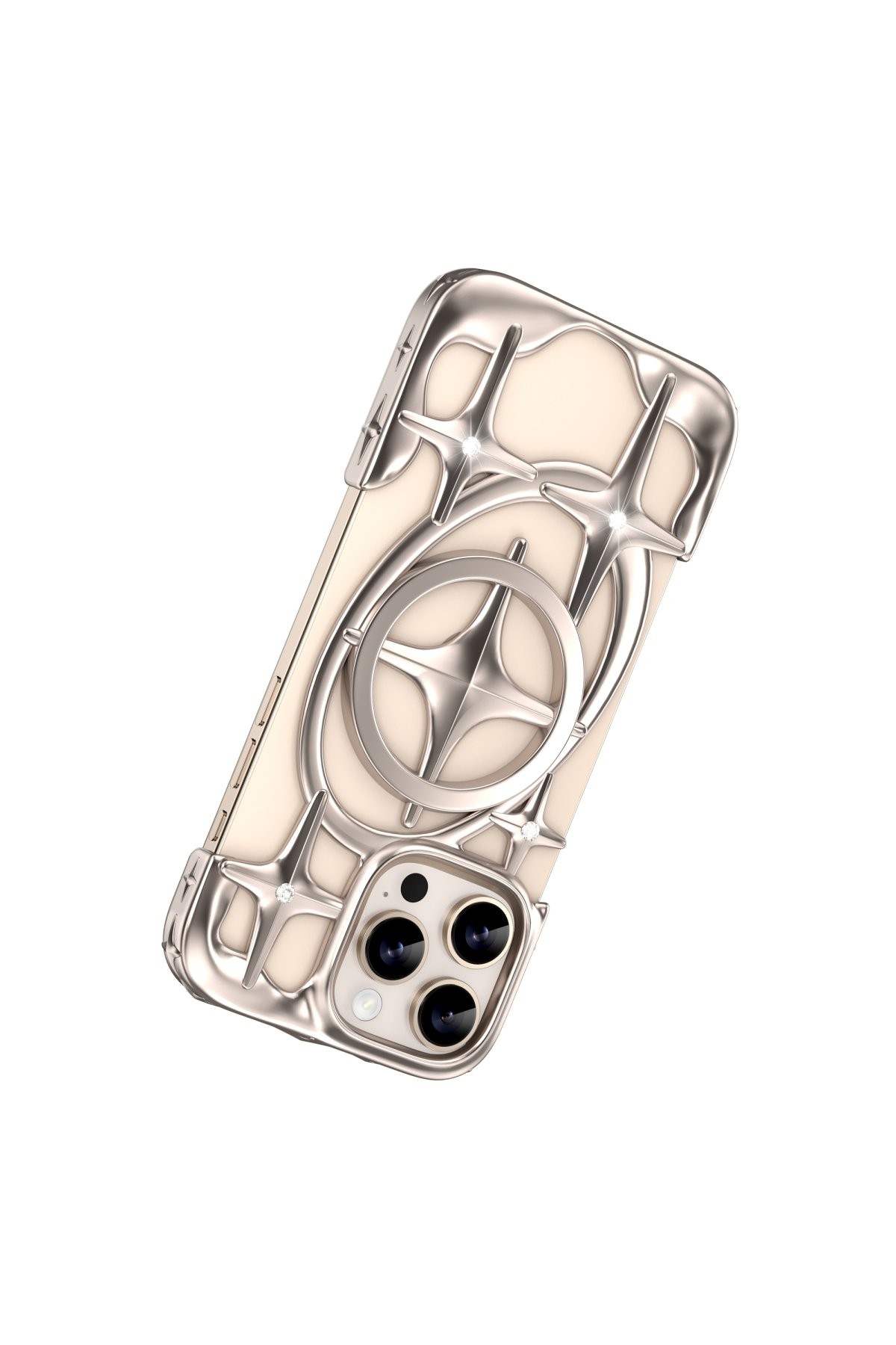 Keephone iPhone 16 Pro Stella Magsafe Kılıf - Gold