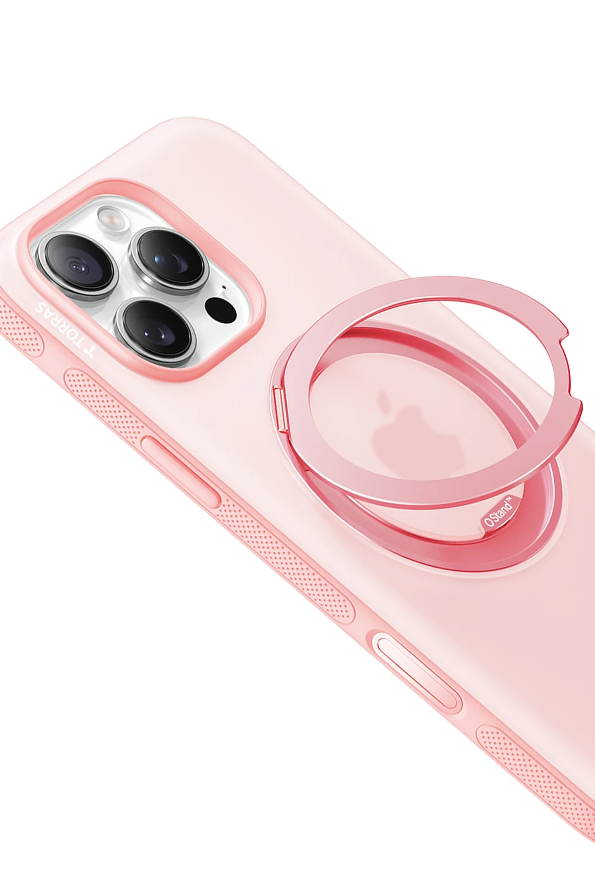 Torras Apple iPhone 16 Pro Max O Stand R Fitness Serisi Magsafe Kılıf - Pembe