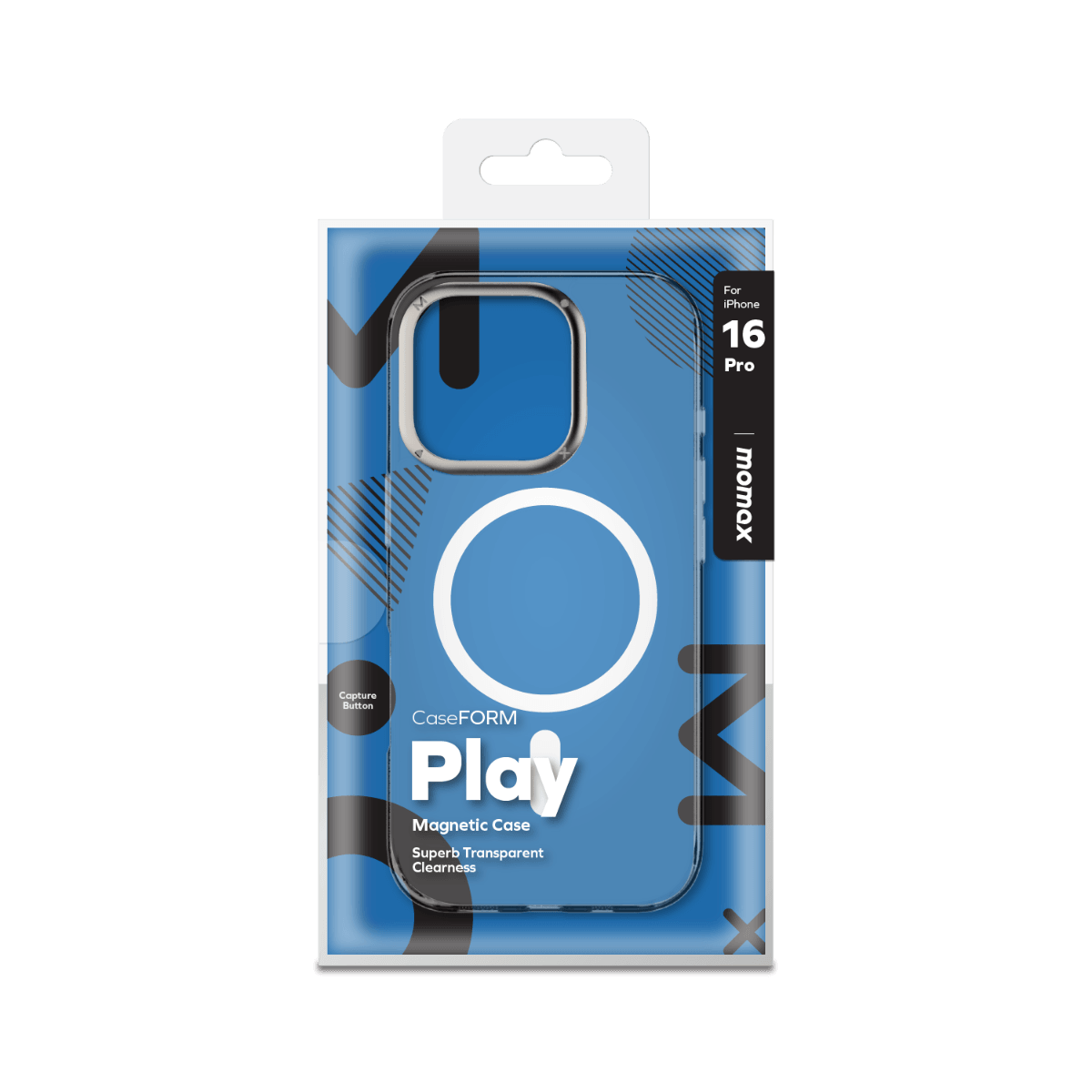 Play CaseForm Magnetic Case iPhone 16 Pro (Transparent)