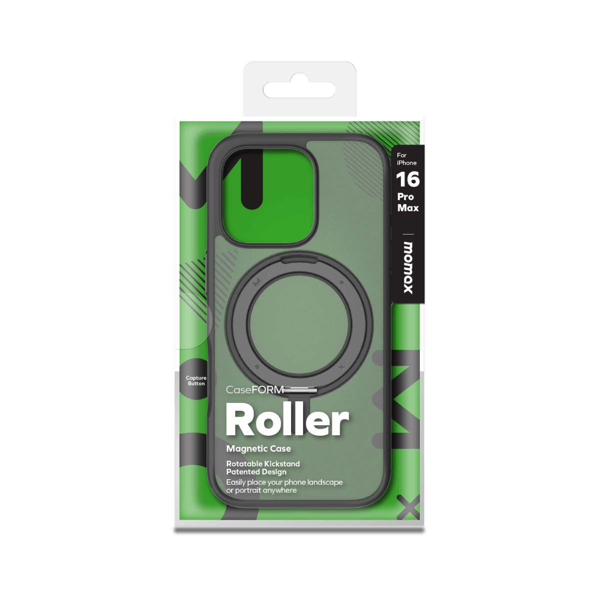 Roller CaseForm Magnetic Case iPhone 16 Pro Max (Black)