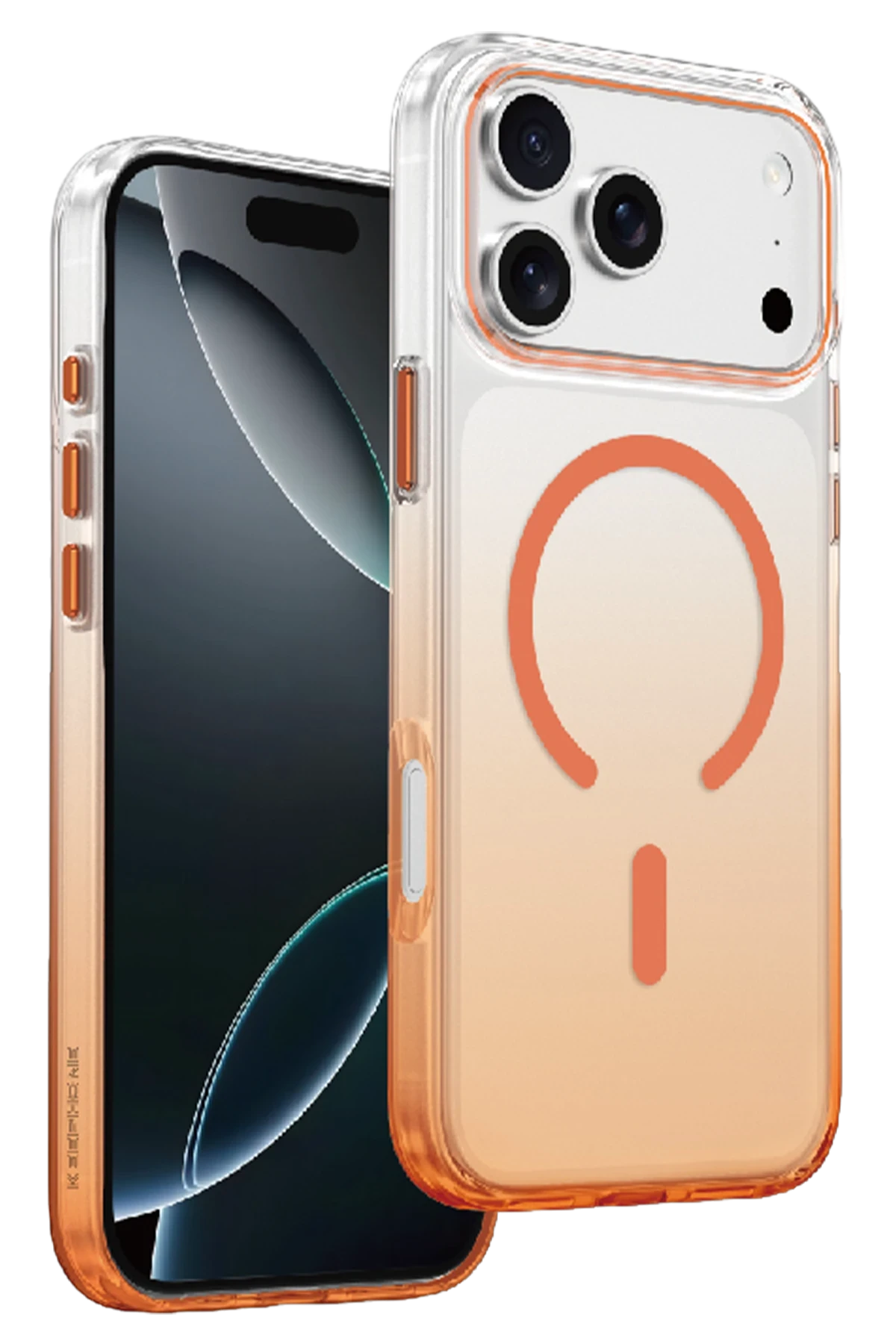 Keephone Apple iPhone 17 Pro Aurora Pro Magsafe Kılıf - Turuncu