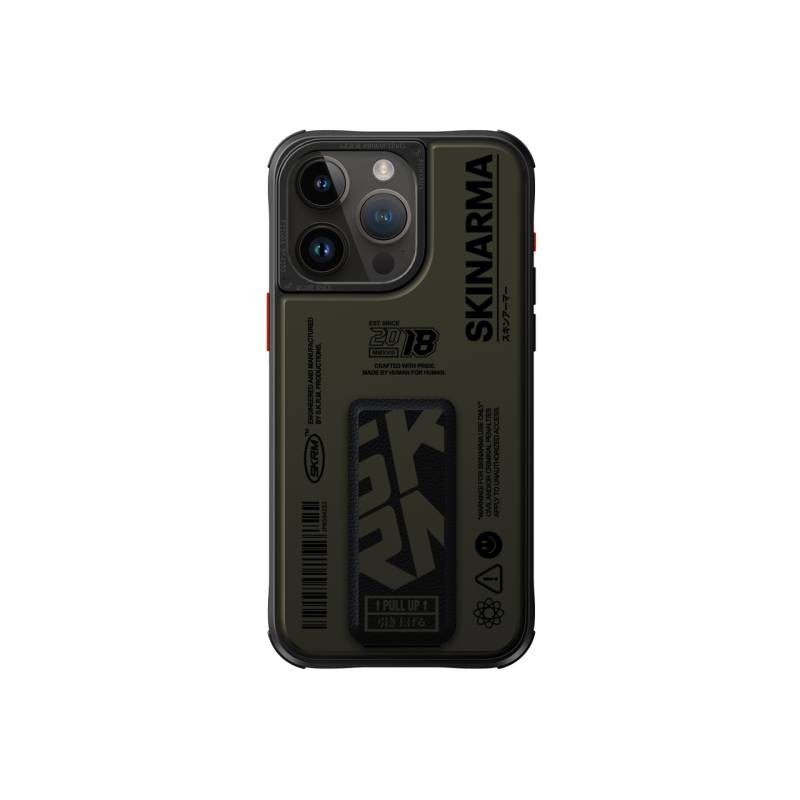 Skinarma Apple iPhone 15 Pro Max Spunk Grip - Stand Pewter Green