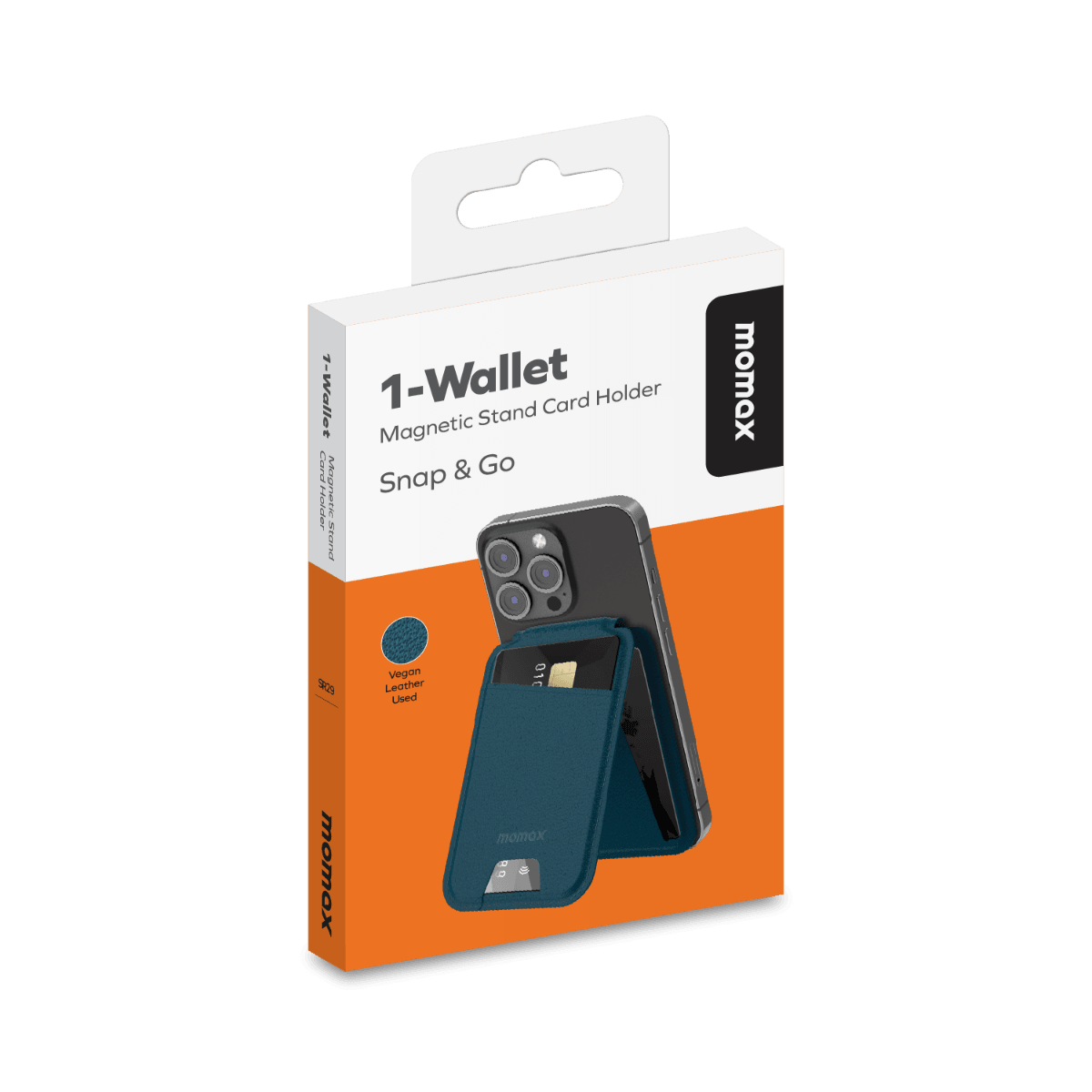 Wallet Magnetic stand card holder (Blue)