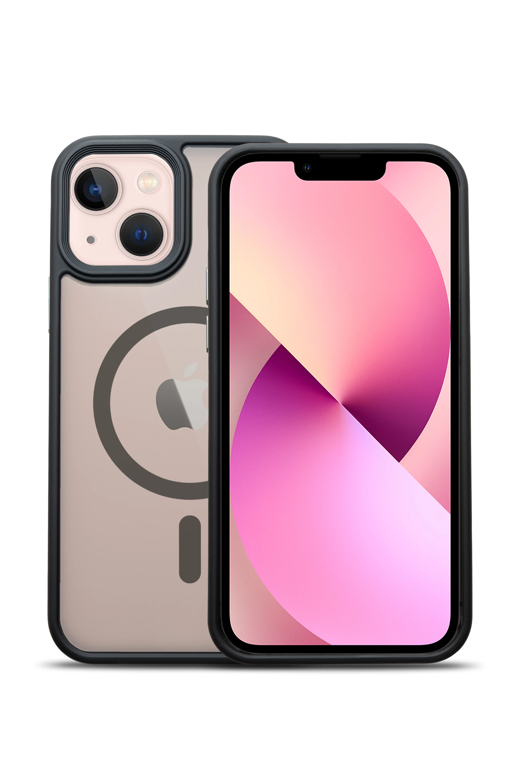 G-NEXT Apple iPhone 13 Uyumlu Magsafe Şarj Özellikli BOLD Anti-Shock Kılıf - Siyah