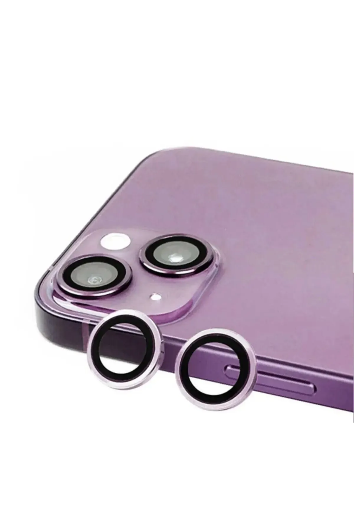 G-NEXT Apple iPhone 14 Uyumlu Kamera Lens Koruyucu Mor