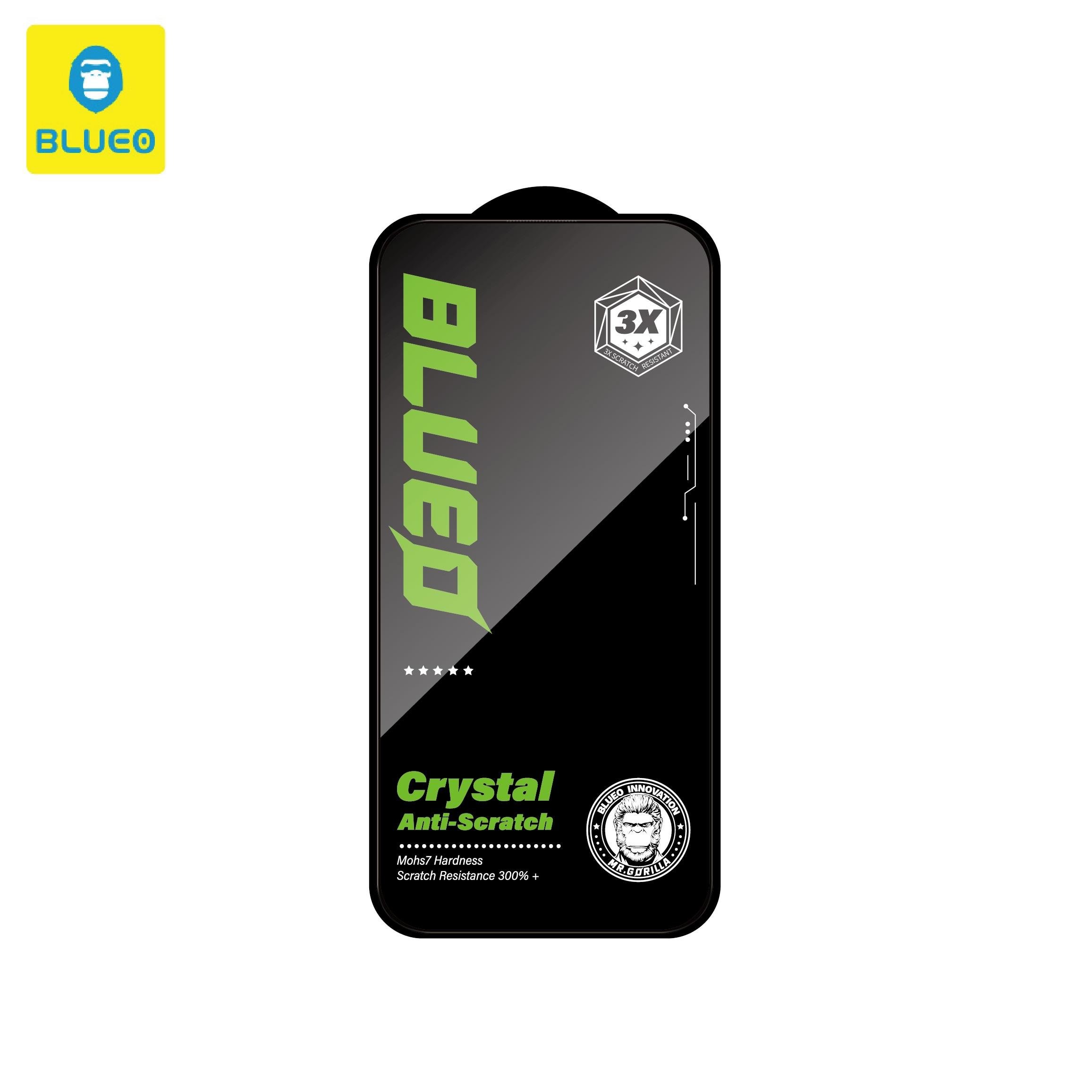 Blueo Crystal Anti-Stratch iPhone 17 Pro Max Uyumlu 7 MOhs Sertlik 3 Kat Çizilmeye Dayanıklı HD Cam Ekran Koruyucu