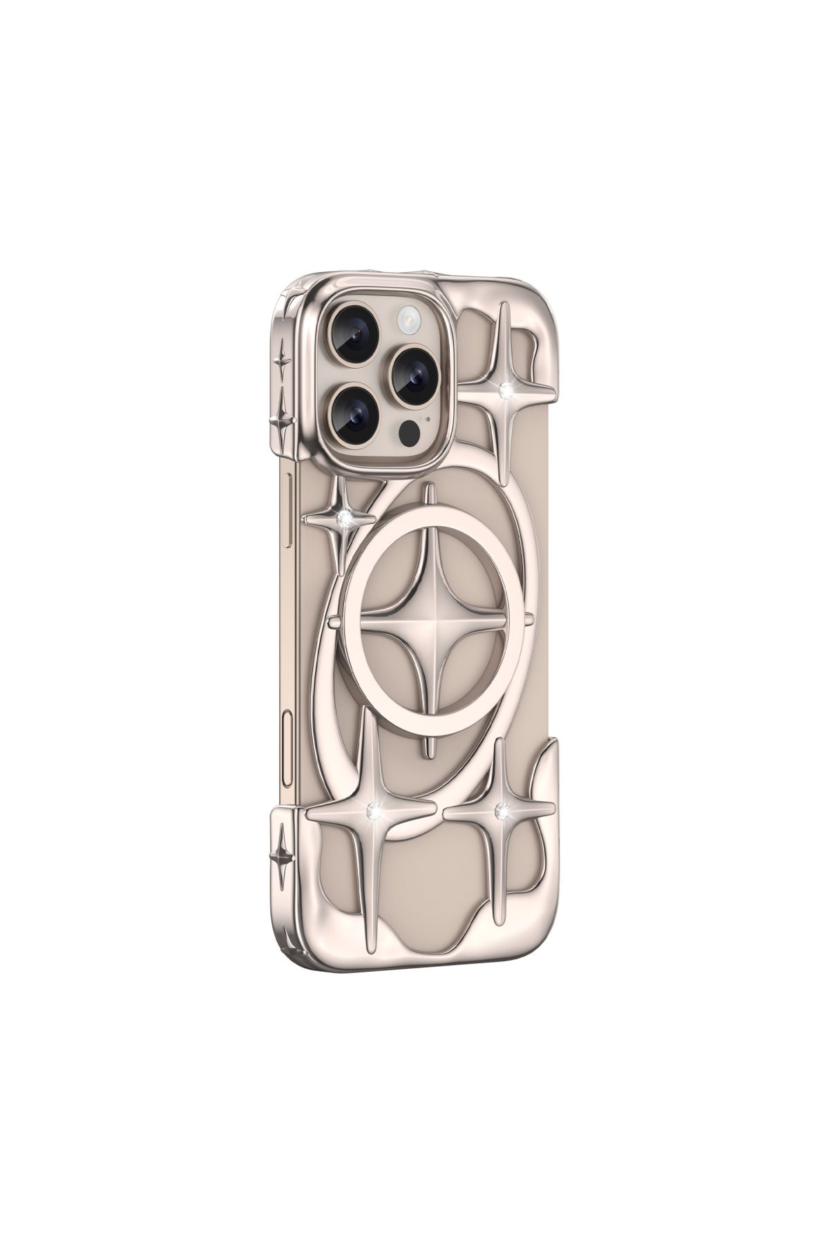 Keephone iPhone 16 Pro Stella Magsafe Kılıf - Gold