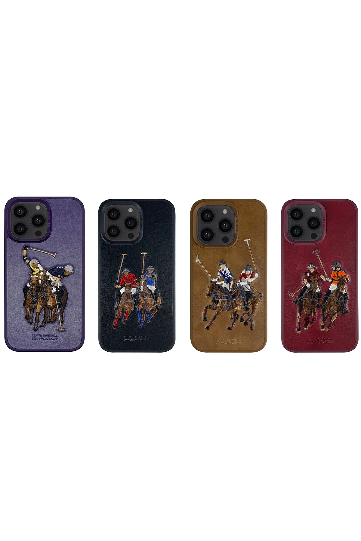 Santa Barbara Polo Racquet Club iPhone 13 Pro Max Jockey Deri Kapak - Siyah