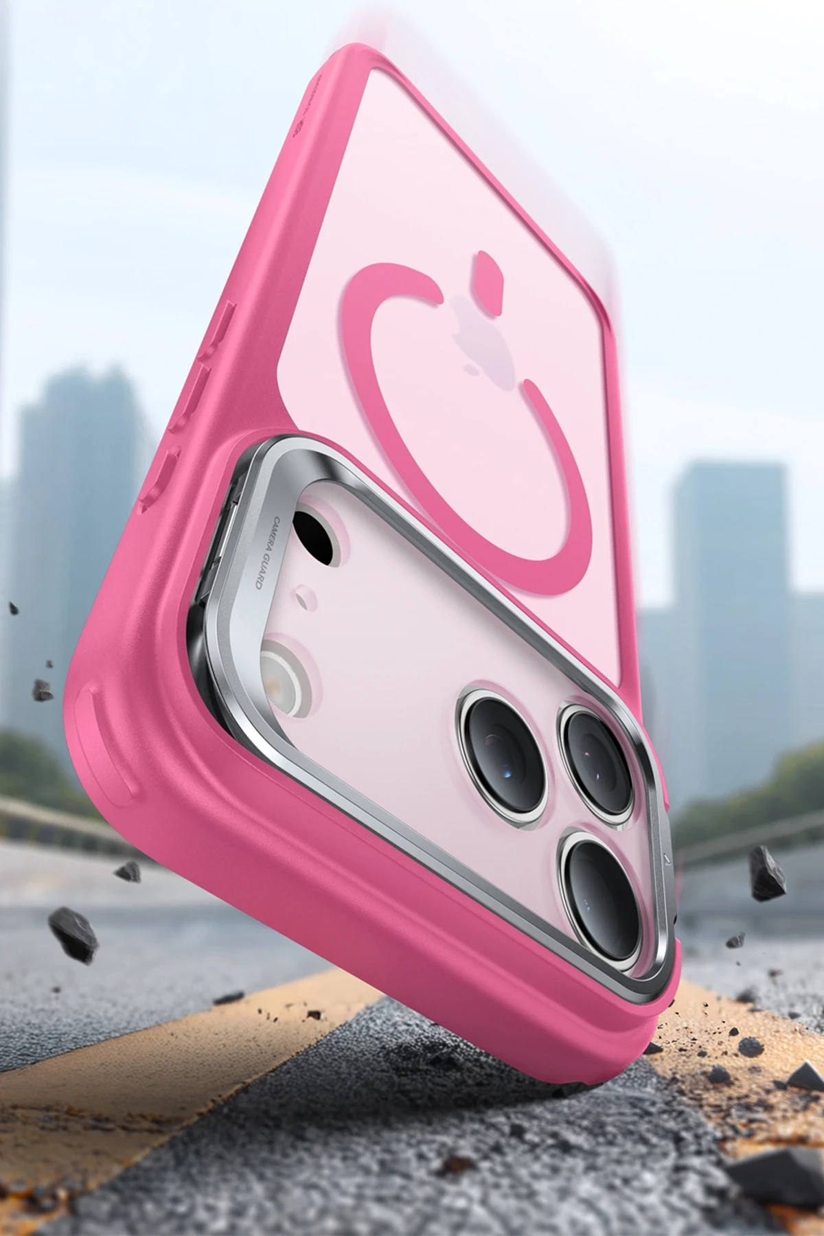 ESR Apple iPhone 17 Pro Classic Hybrid Magsafe Standlı Kapak - Pembe