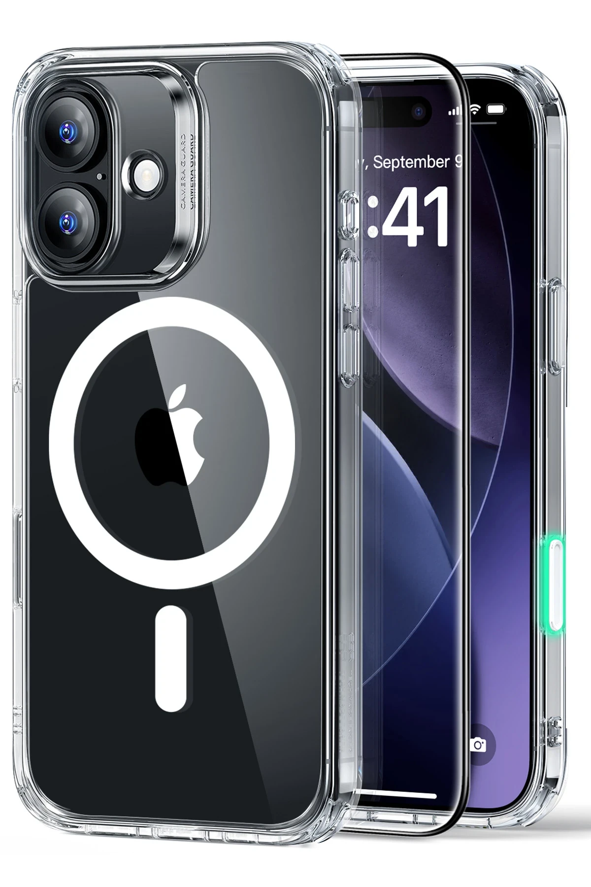 ESR Apple iPhone 17 Classic Hybrid Magsafe Kapak + Cam Hediyeli Set - Şeffaf