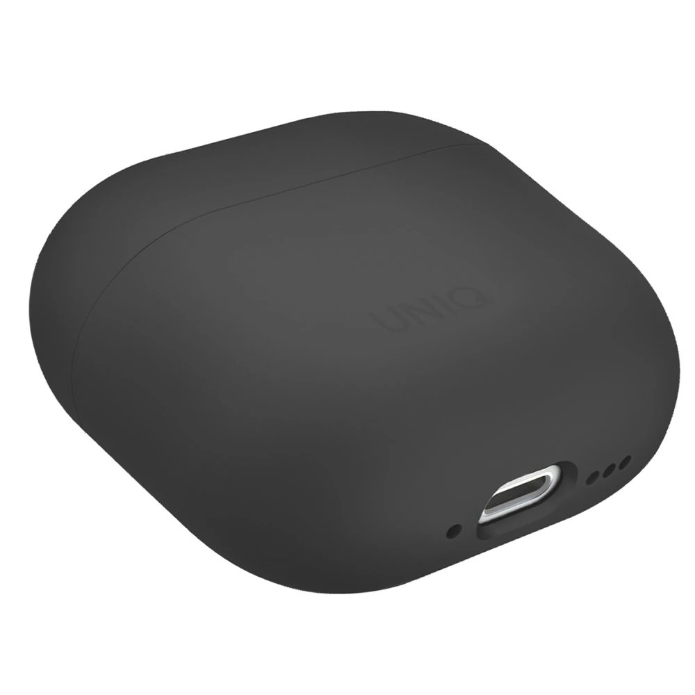 Uniq Airpods 4 (4.nesil) Lino Silikon Kılıf - Gri