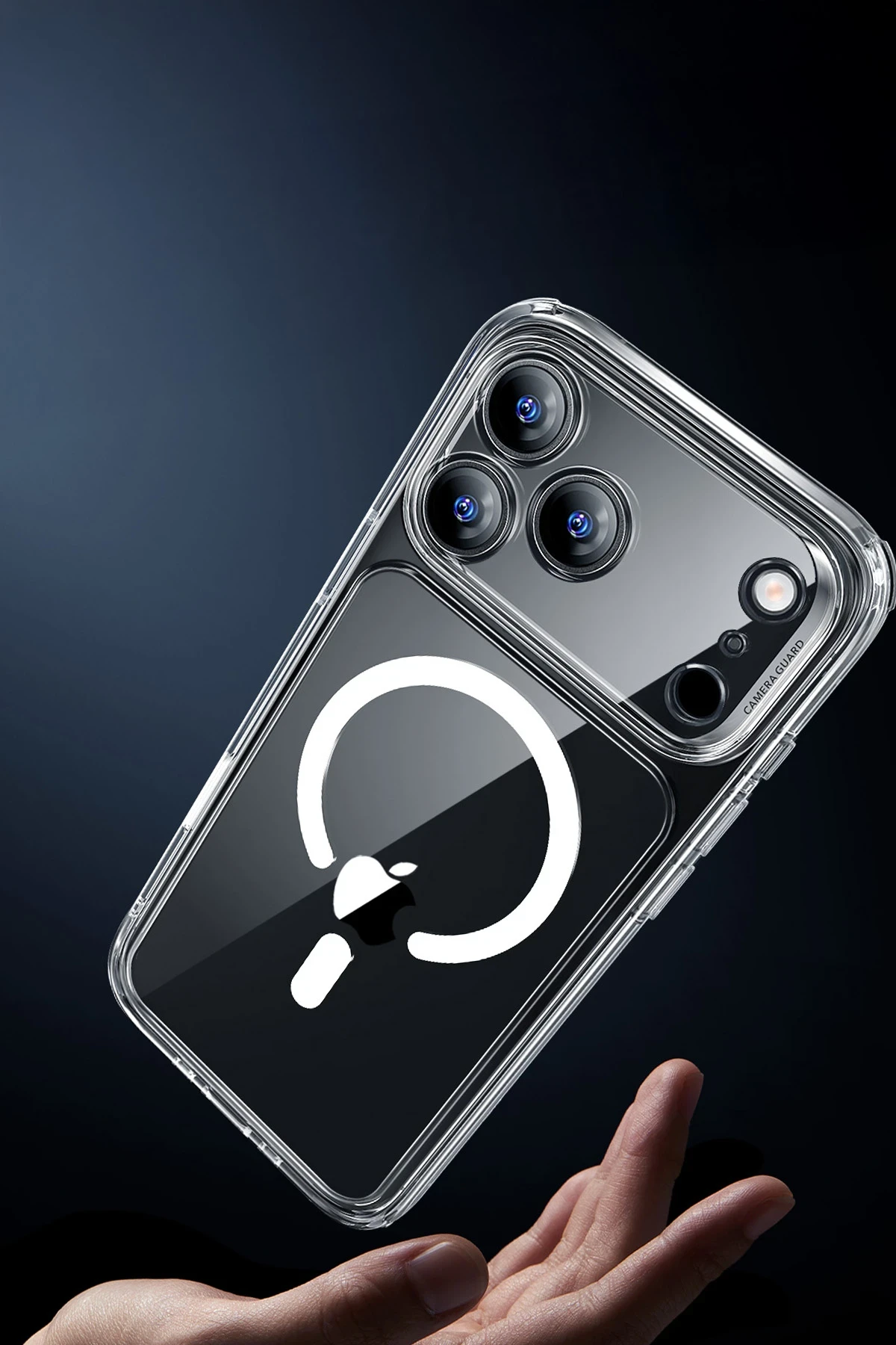 ESR Apple iPhone 17 Pro Classic Hybrid Magsafe Kapak + Cam Hediyeli Set - Şeffaf
