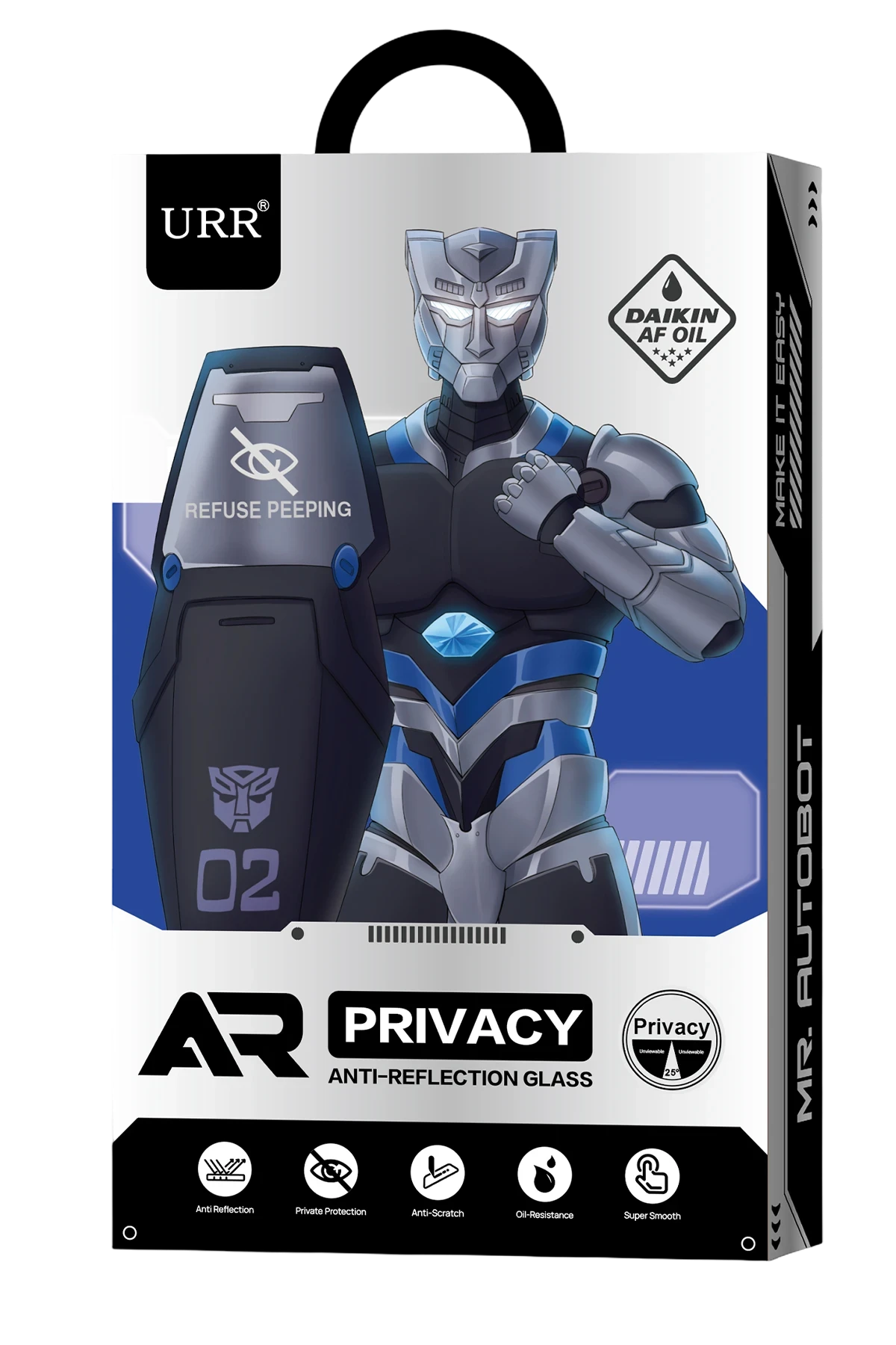 URR Apple iPhone 17 Pro Max 3D Anti Reflection AR Ultra Hayalet Cam Ekran Koruyucu