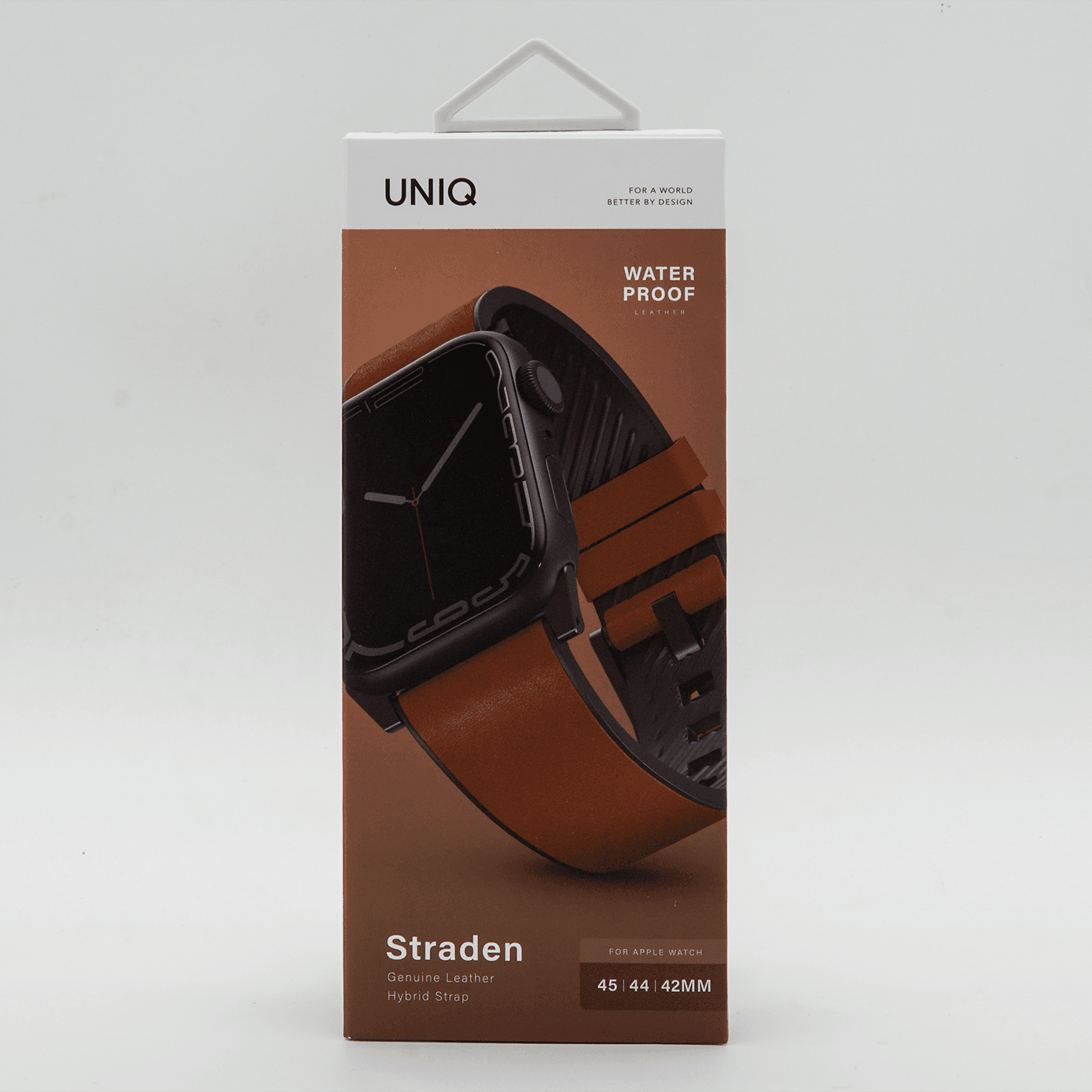 Uniq Watch Ultra 49mm Straden Su Geçirmez Deri Kordon - Kahverengi