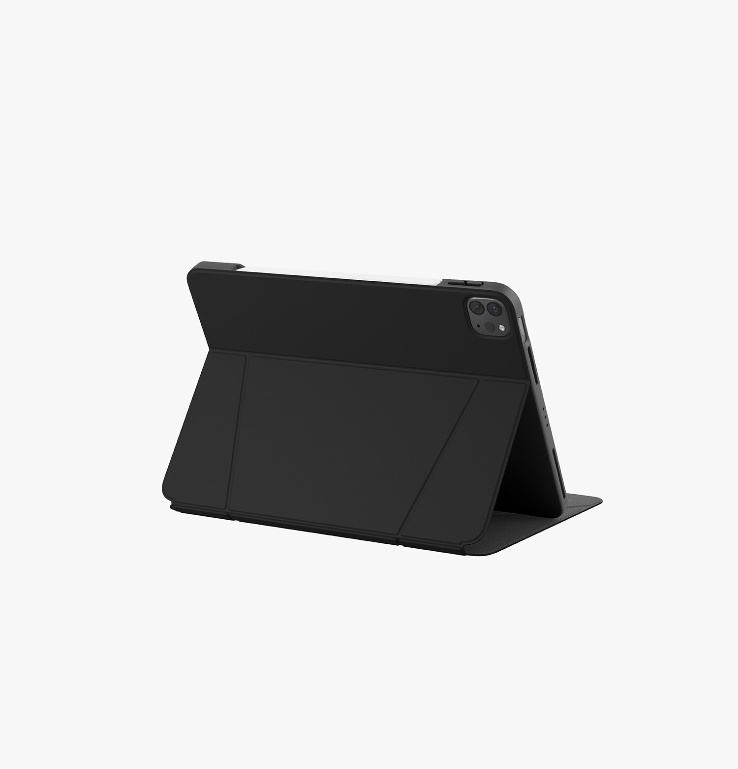 Uniq iPad Air 11 (2024) Ryze Standlı Katlanabilir Tablet Kapak - Siyah