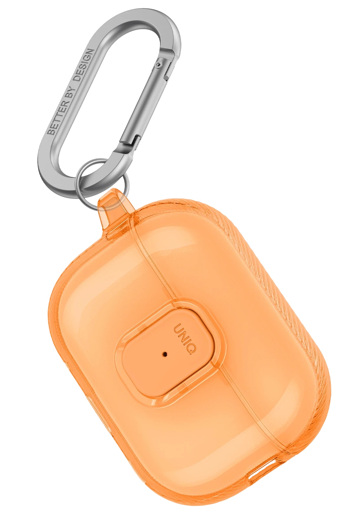 Uniq Airpods 4 (4.nesil) Glase Pro Kilitli Kılıf - Turuncu