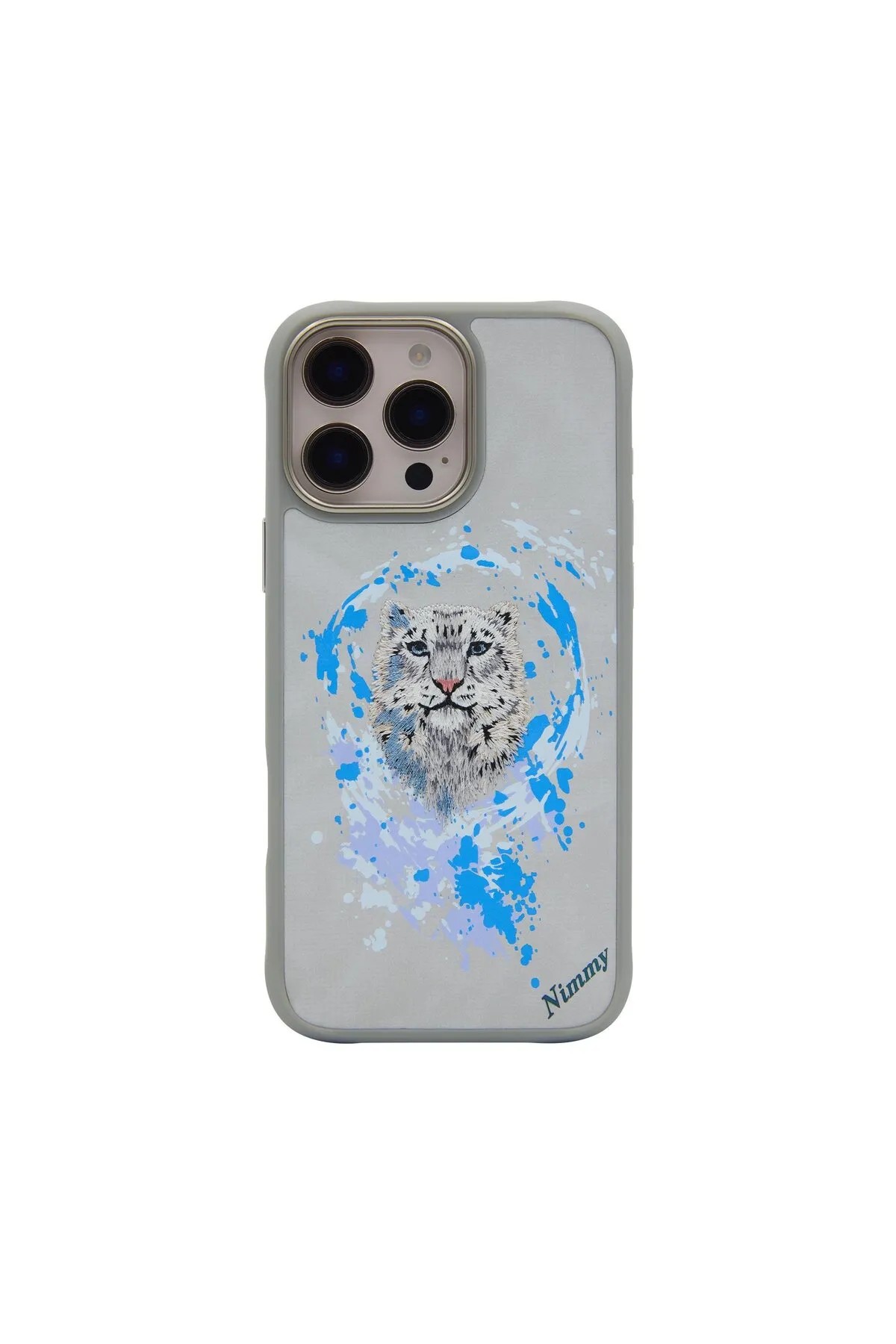 Nimmy iPhone 16 Pro Max Kılıf, Magnetıc Dazzling Series / Snow Leopar