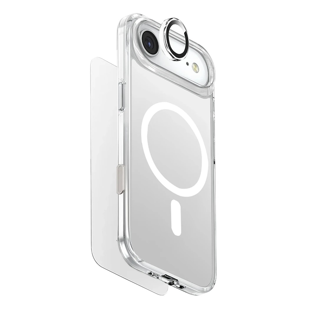 Uniq Apple iPhone 17 Air Clearvue Magsafe 3in1 Set Kapak - Şeffaf