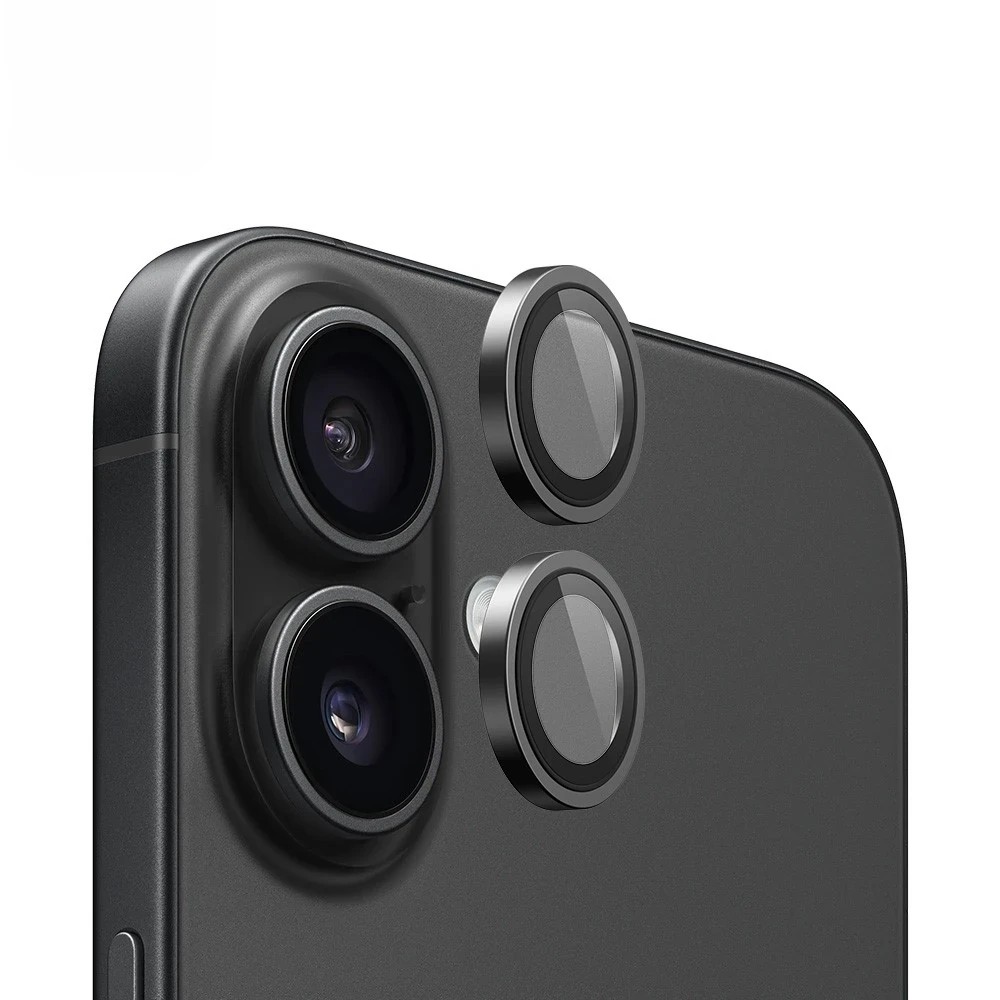 Uniq Apple iPhone 17 Optix Alüminyum Kamera Lens Koruyucu - Siyah