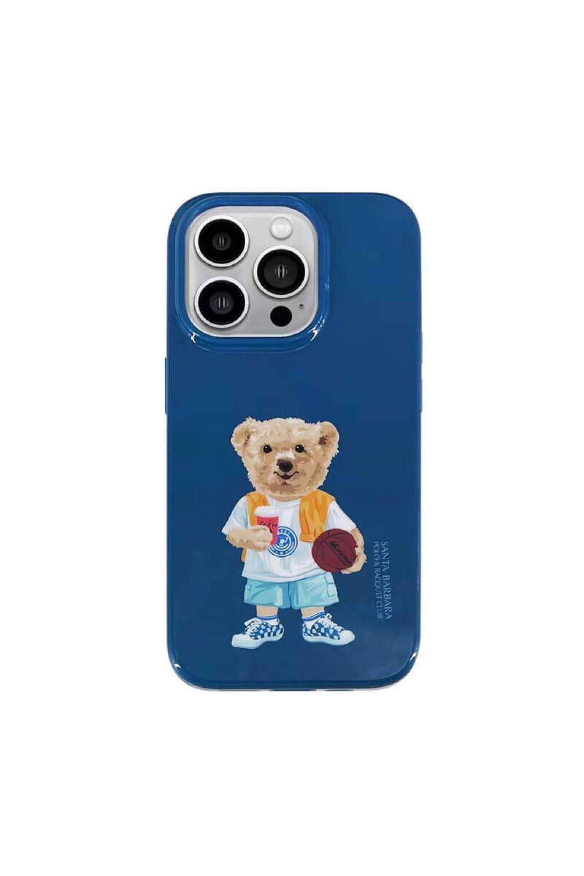 Apple iPhone 14 Pro Max Compatible Chuck Series Silicone Printed Case - Blue