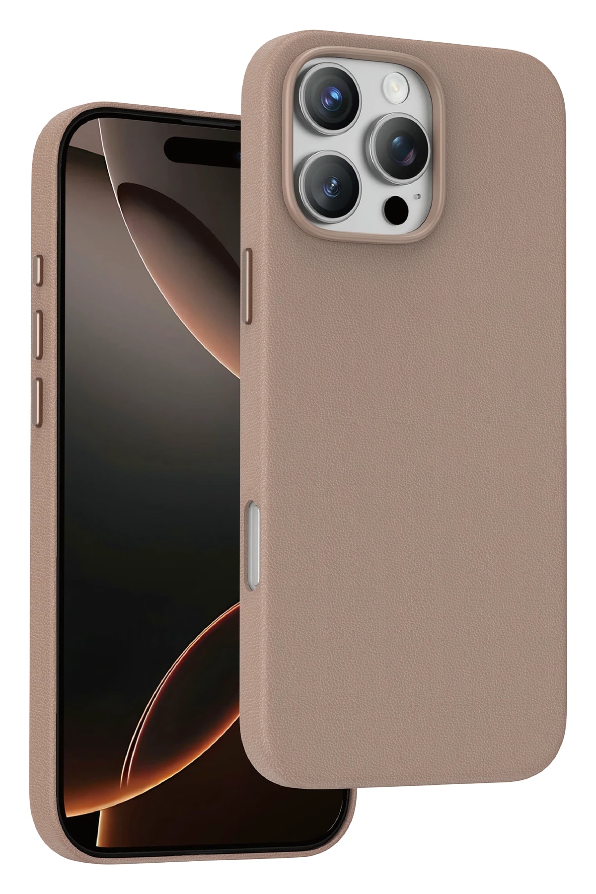 Keephone Apple iPhone 16 Pro Max Peekaboo Magsafe Kapak - Çöl Titanyum