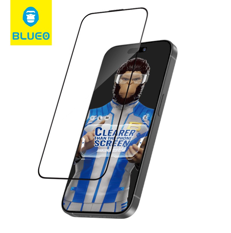 Blueo 16 Pro Max Ultra Clear Anti-Reflective HD Aplikatörlü Cam Ekran Koruyucu