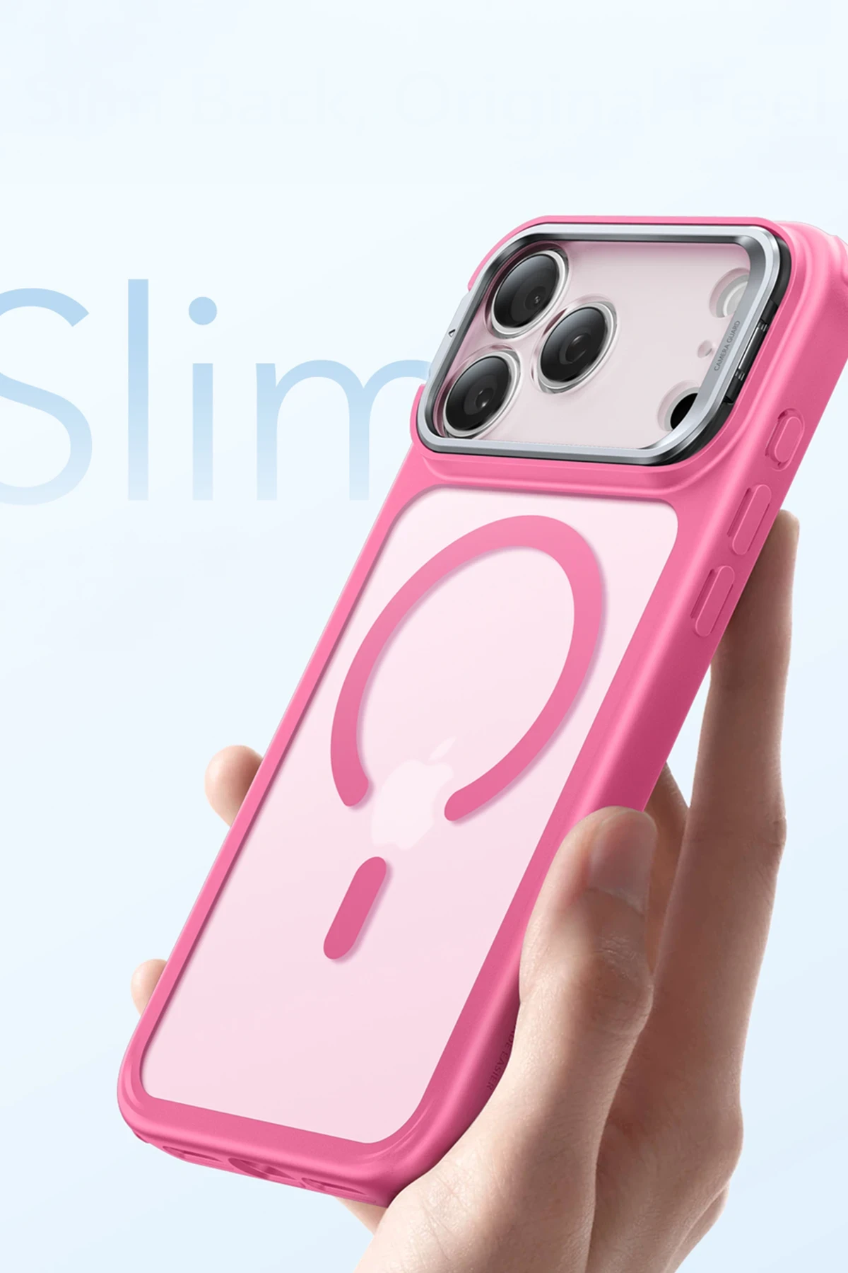 ESR Apple iPhone 17 Pro Classic Hybrid Magsafe Standlı Kapak - Pembe