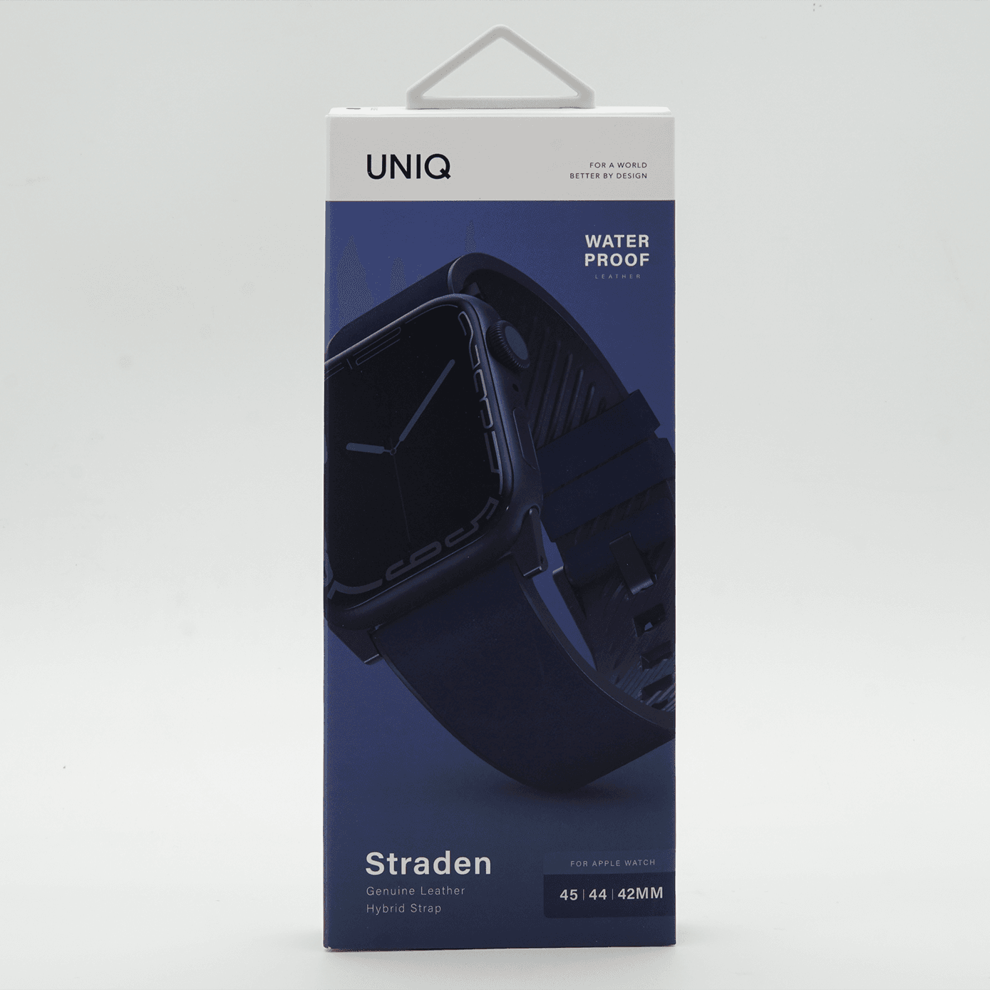 Uniq Watch Ultra 49mm Straden Su Geçirmez Deri Kordon - Mavi