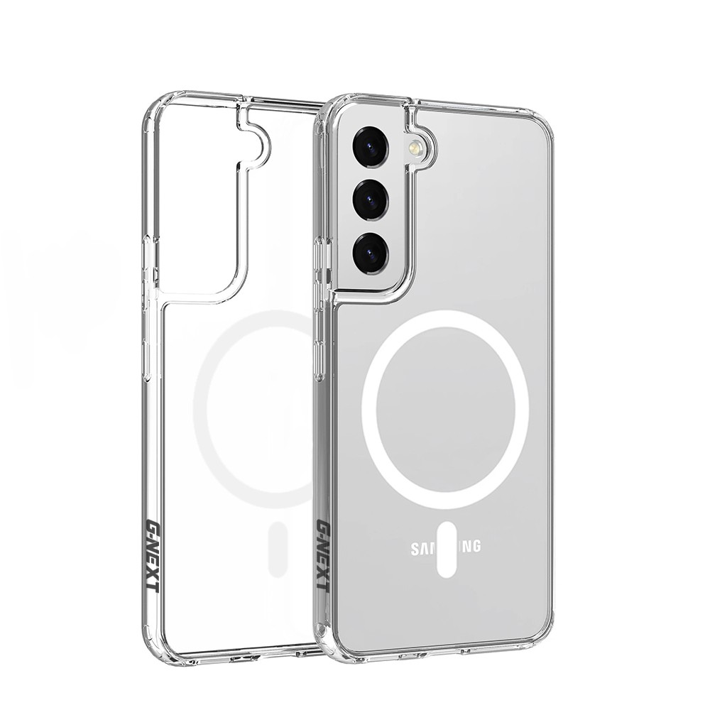 G-NEXT Samsung Galaxy S23 Plus Uyumlu Magsafe Şarj Özellikli Ultra Hybrid Anti-Shock Şeffaf Sert Silikon Kılıf
