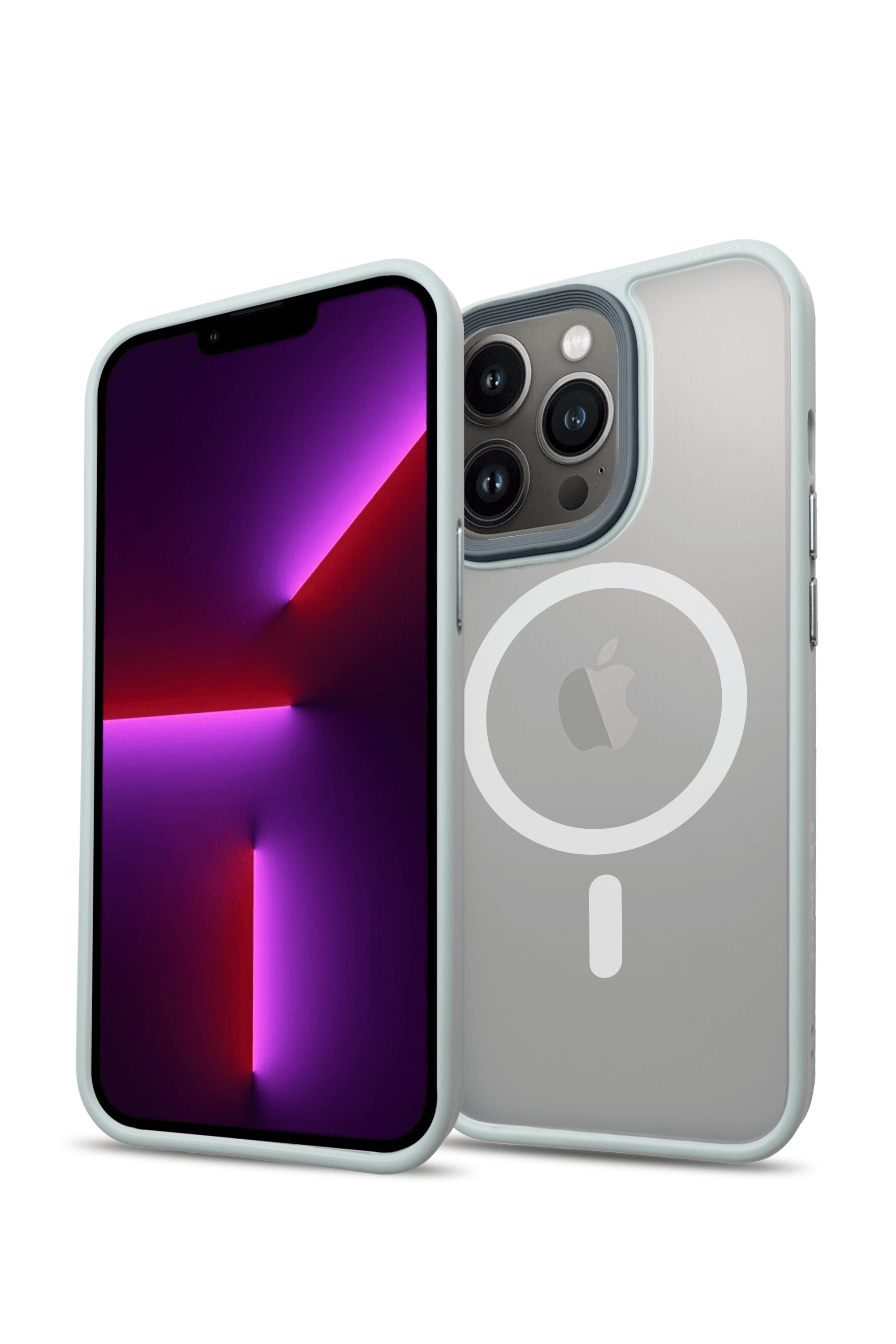G-NEXT Apple iPhone 15 Pro Max Uyumlu Magsafe Şarj Özellikli BOLD Anti-Shock Kılıf - Gri