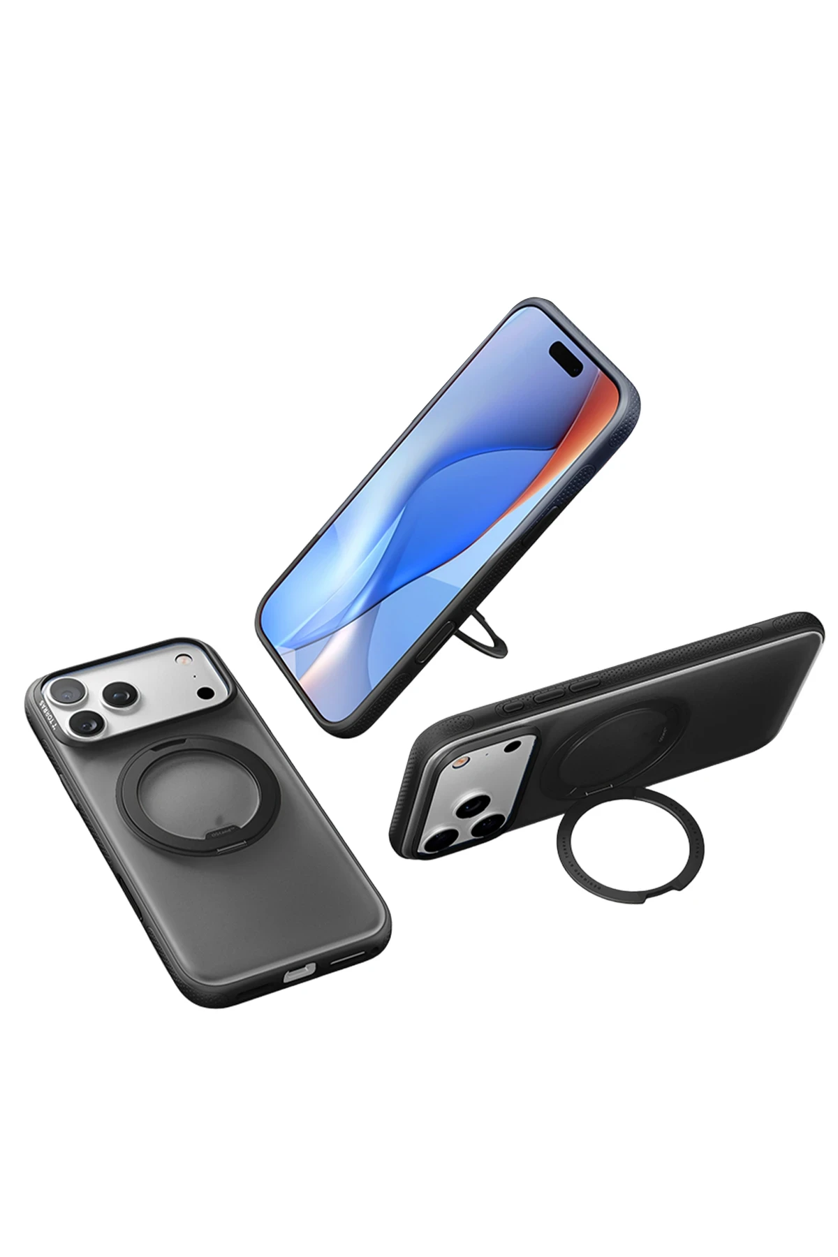 Torras Apple iPhone 17 O Stand R Fitness Serisi Magsafe Kılıf - Siyah