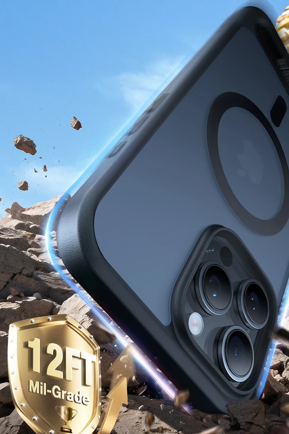 Torras Apple iPhone 16 Pro Max P Stand Serisi Magsafe Kılıf - Siyah